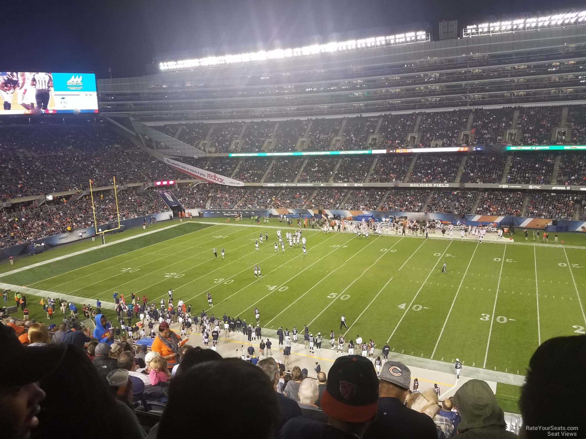 section 335, row 15 seat view  for football - soldier field