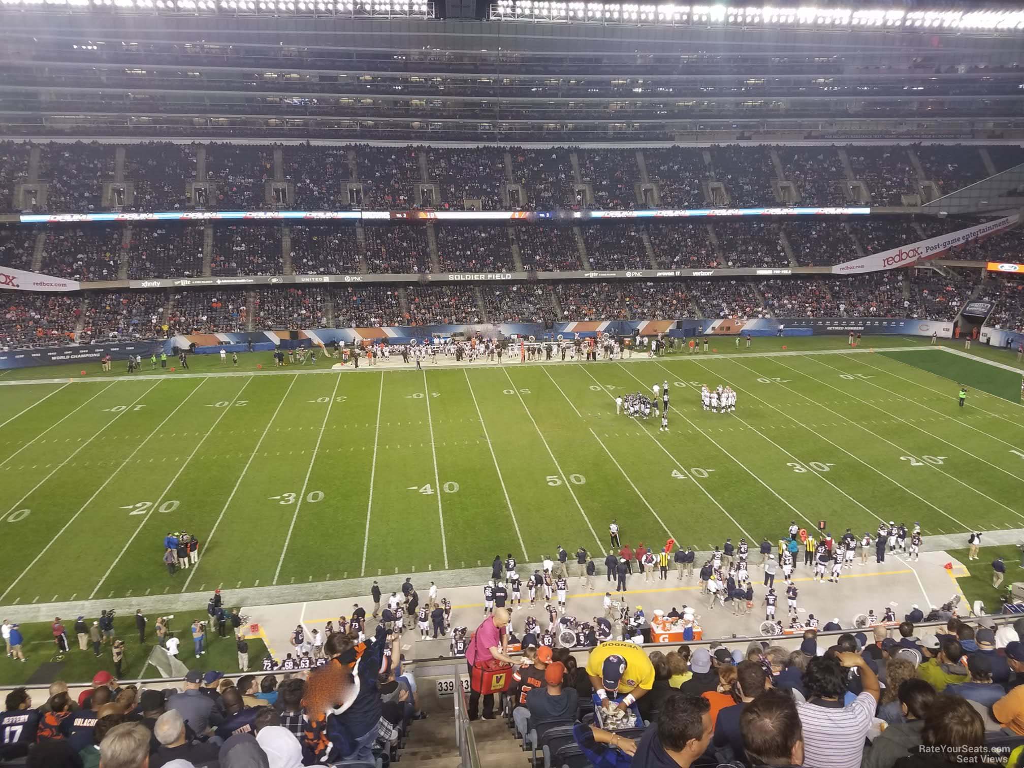 section 338, row 15 seat view  for football - soldier field