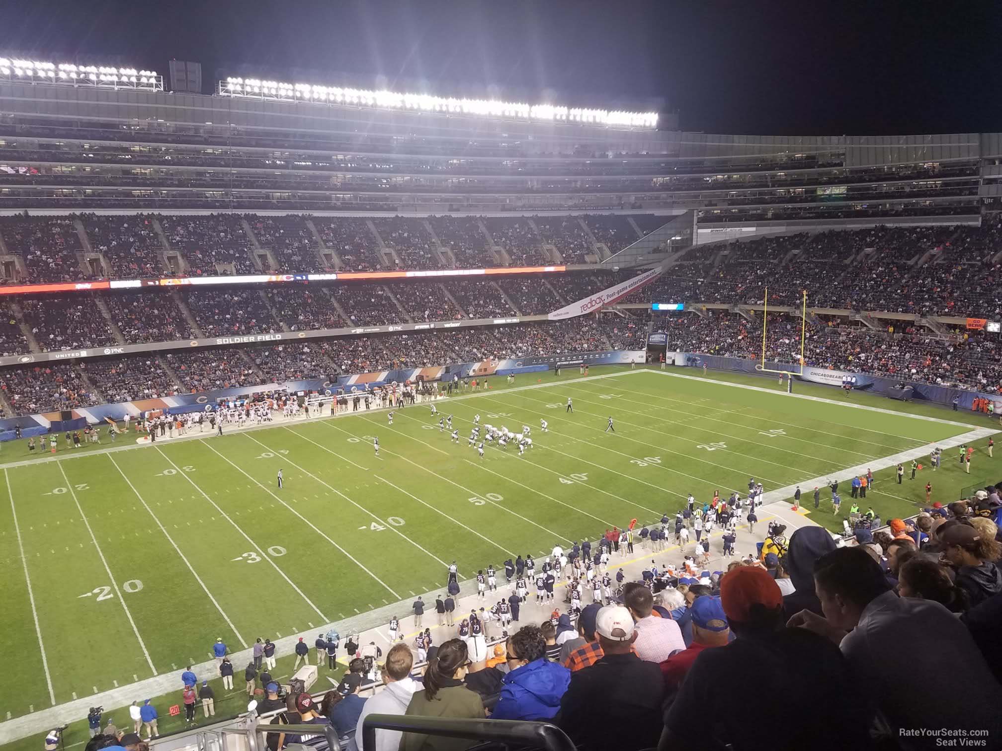 section 340, row 15 seat view  for football - soldier field