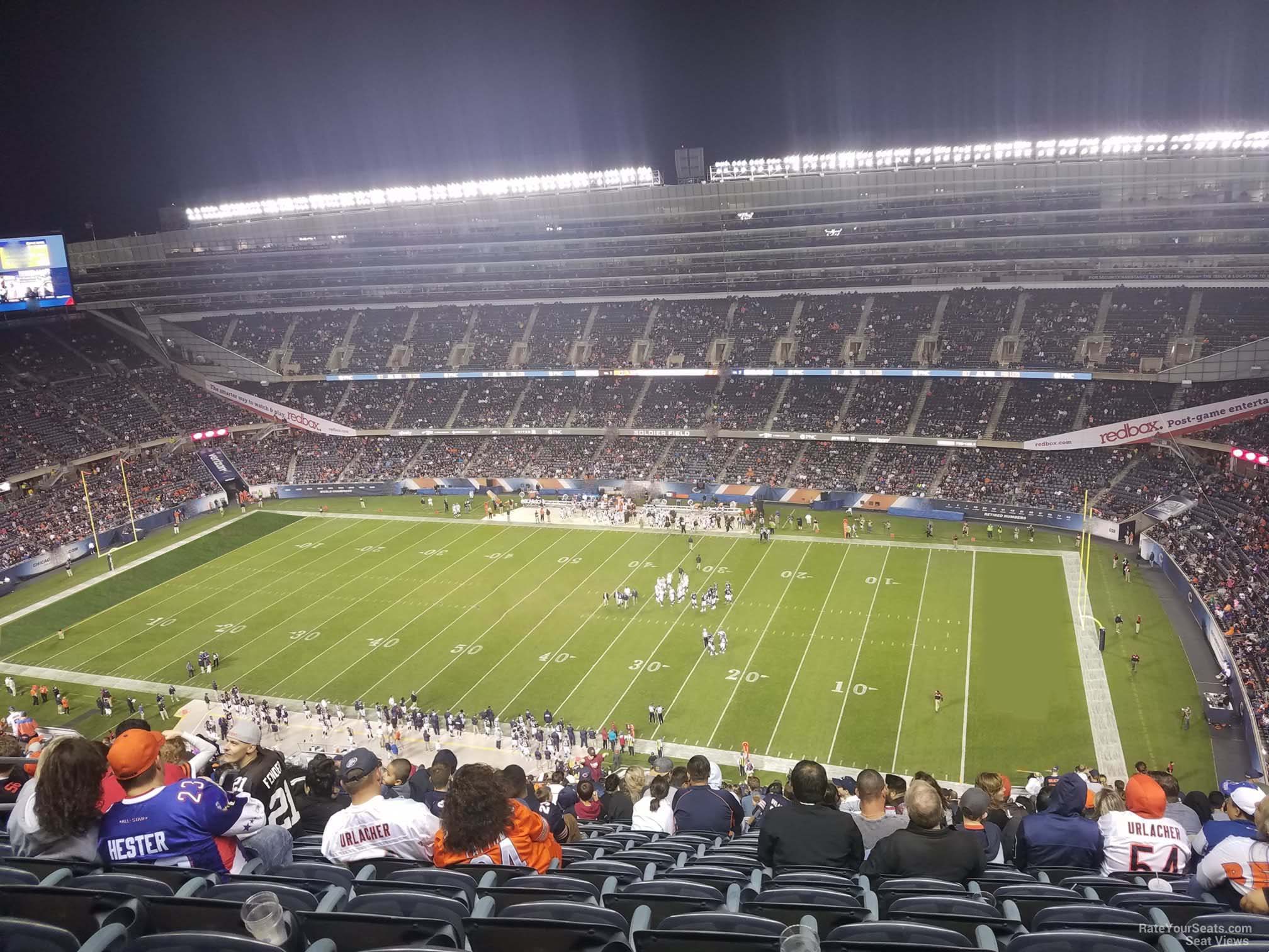 section 433, row 30 seat view  for football - soldier field
