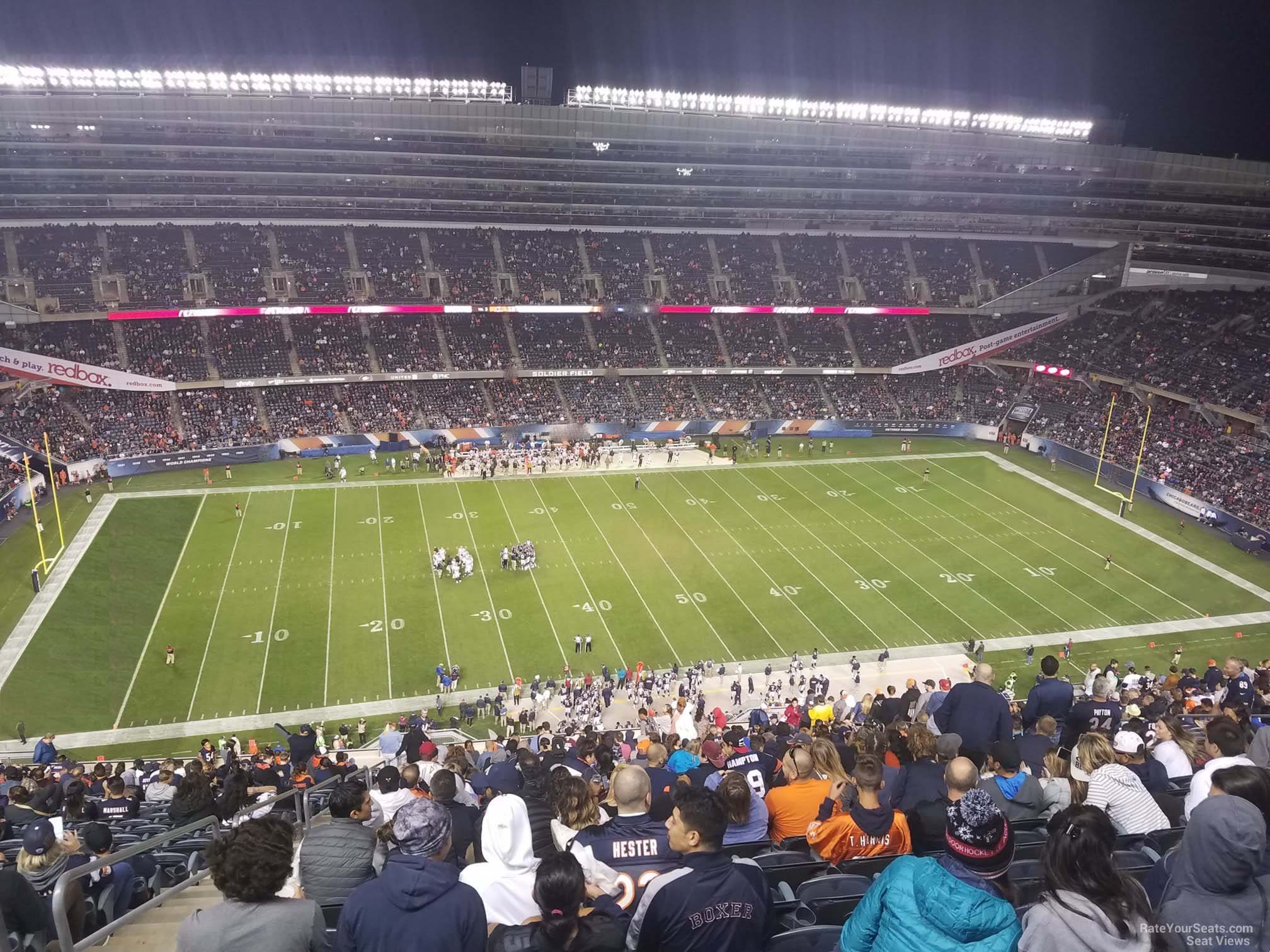 section 439, row 30 seat view  for football - soldier field