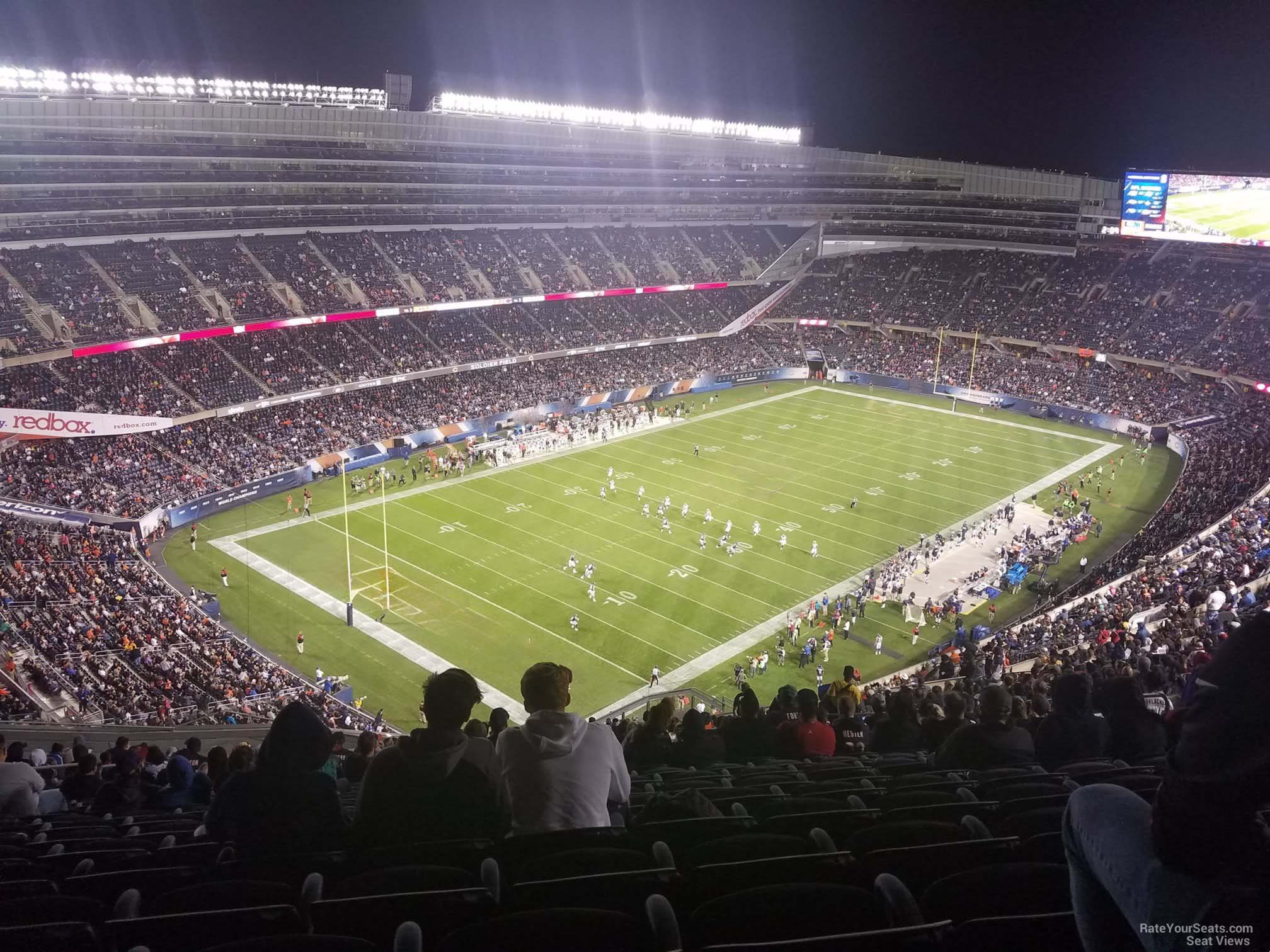 section 445, row 30 seat view  for football - soldier field