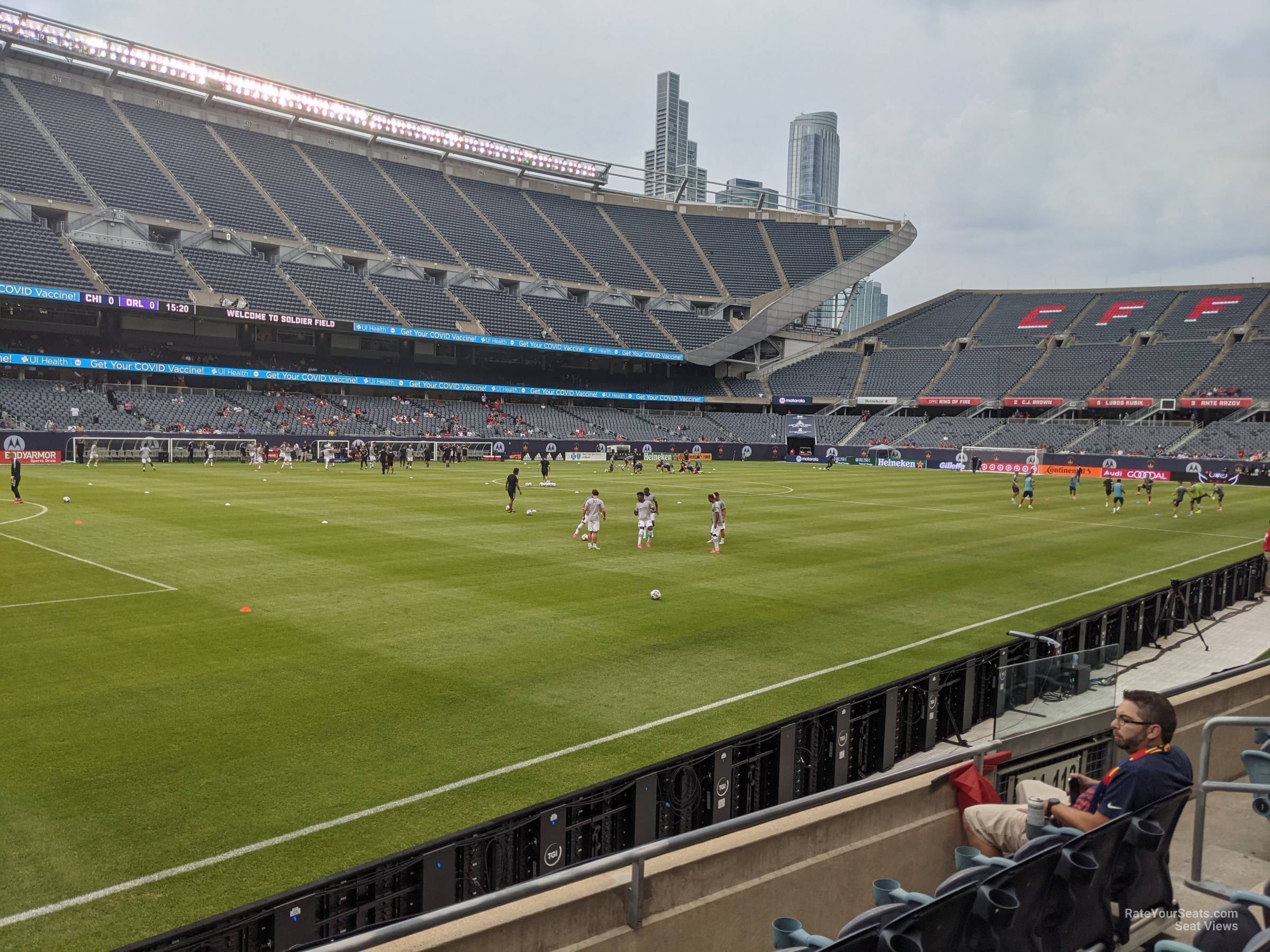 section 114, row 4 seat view  for soccer - soldier field