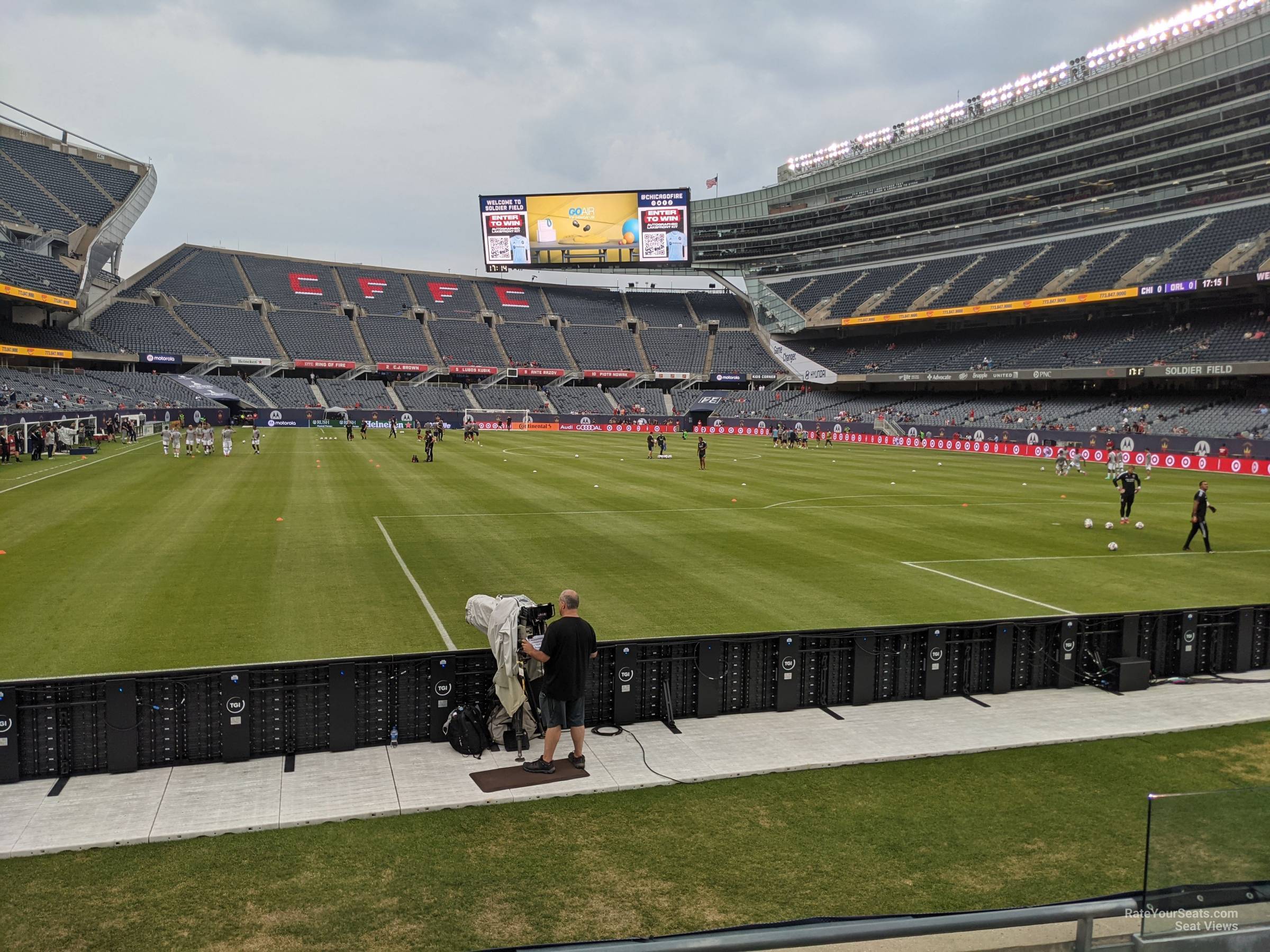 section 125, row 4 seat view  for soccer - soldier field