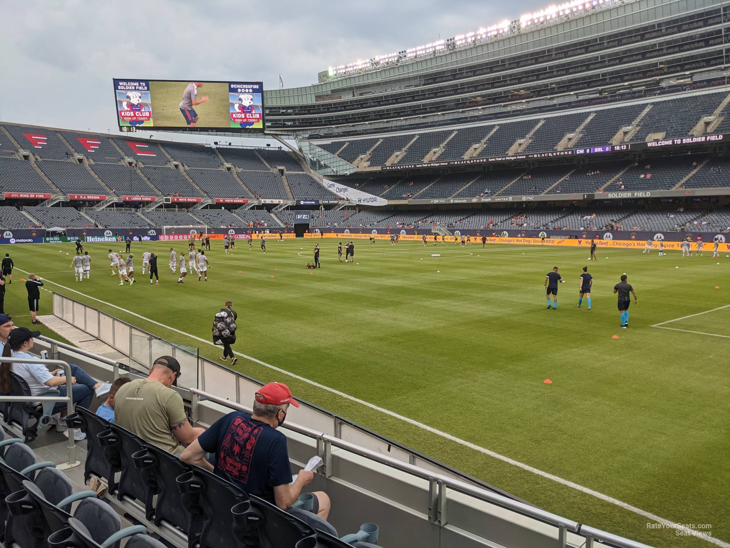 section 131, row 4 seat view  for soccer - soldier field