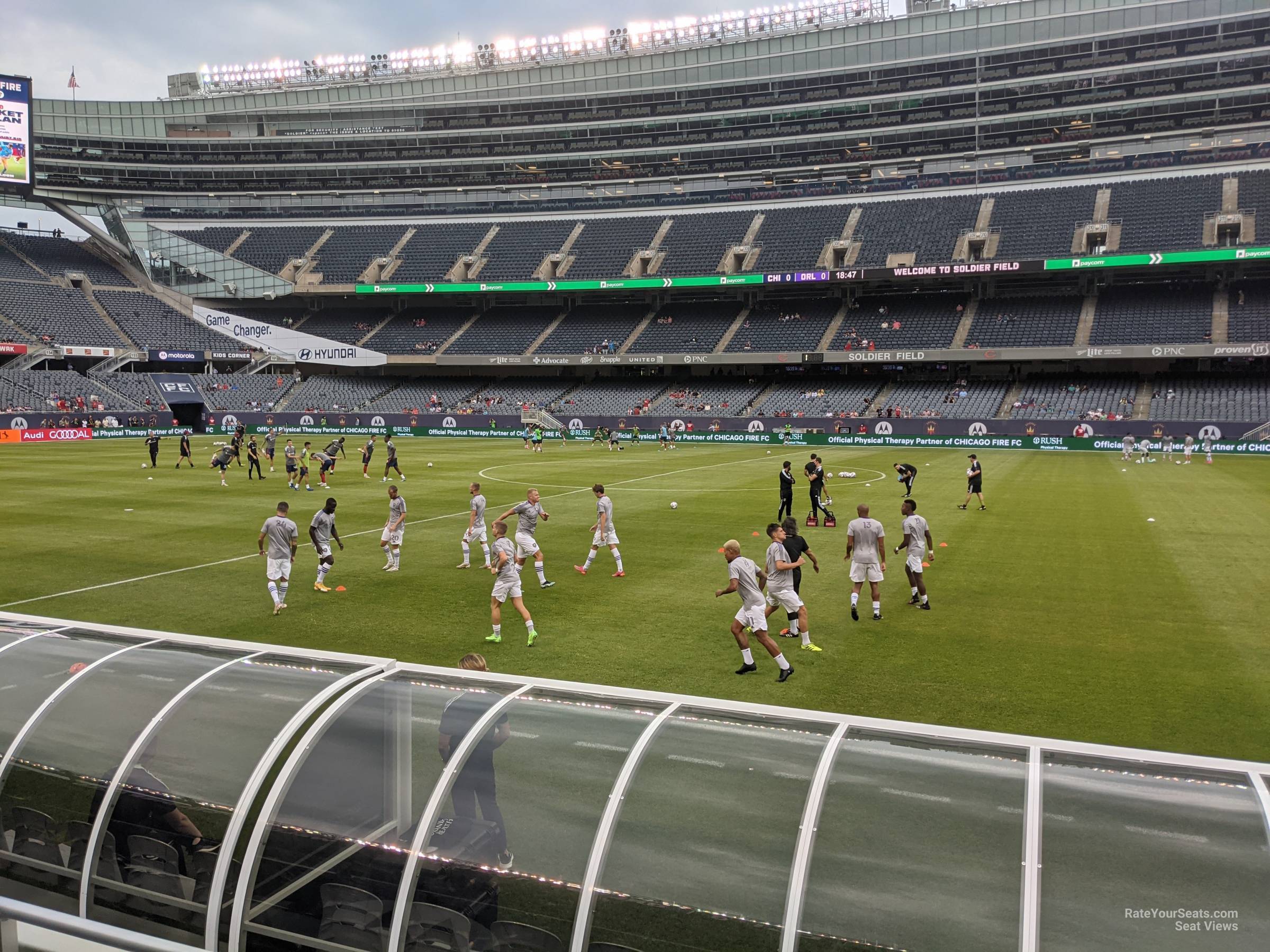 section 134, row 4 seat view  for soccer - soldier field