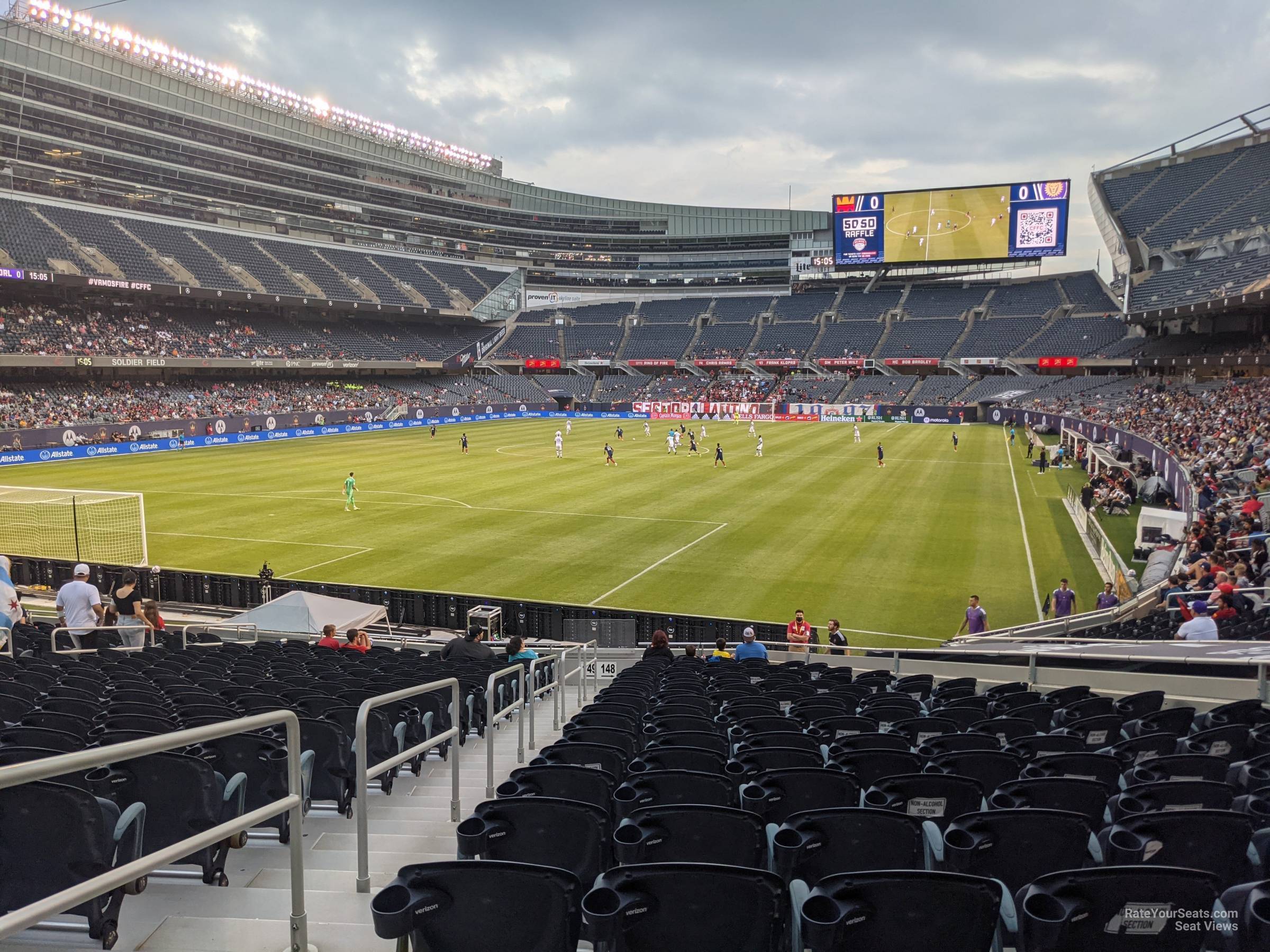 section 148, row 18 seat view  for soccer - soldier field