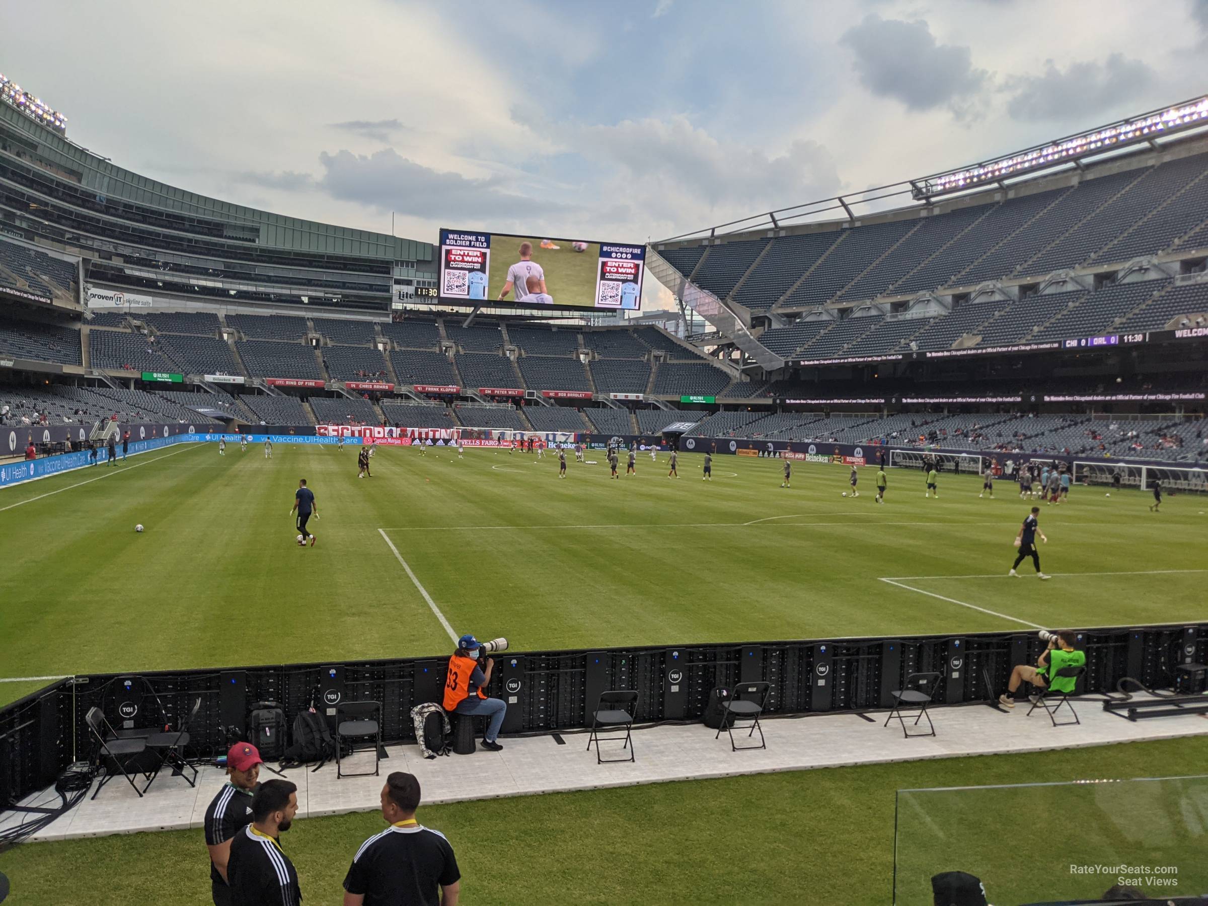 section 154, row 4 seat view  for soccer - soldier field