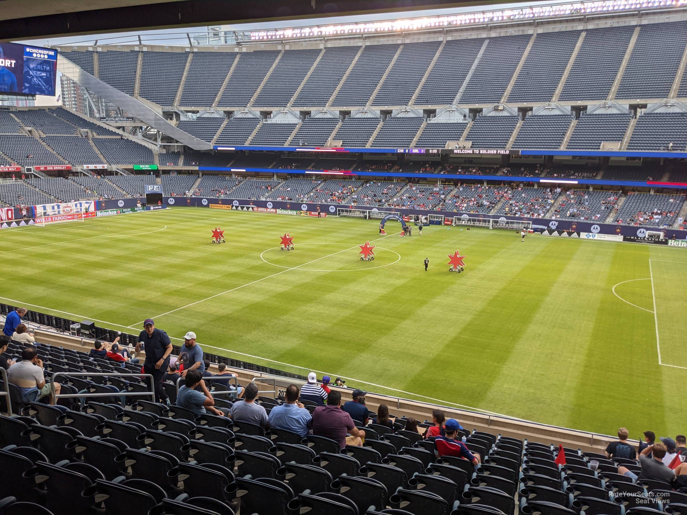 section 206, row 15 seat view  for soccer - soldier field
