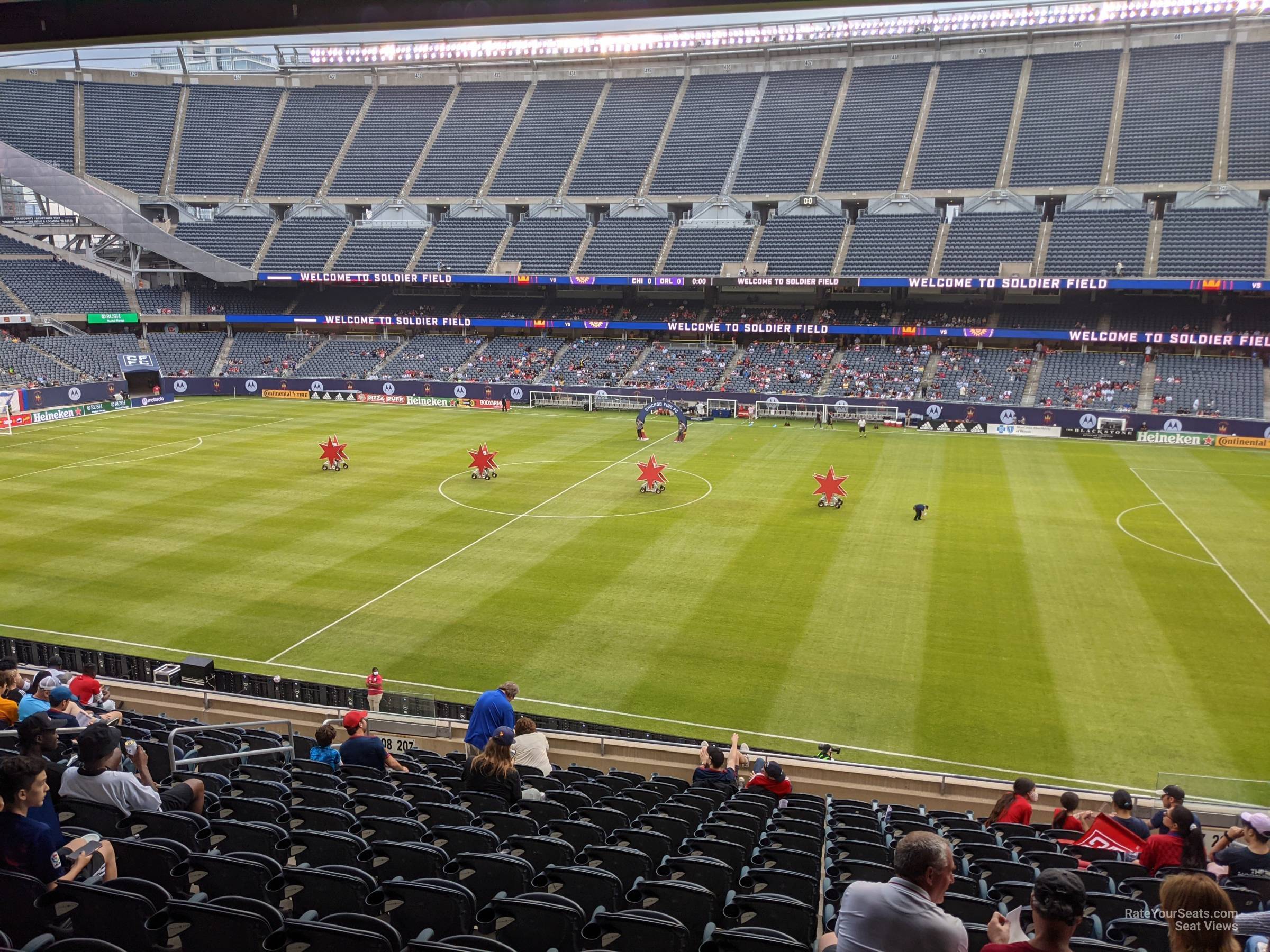 section 207, row 15 seat view  for soccer - soldier field
