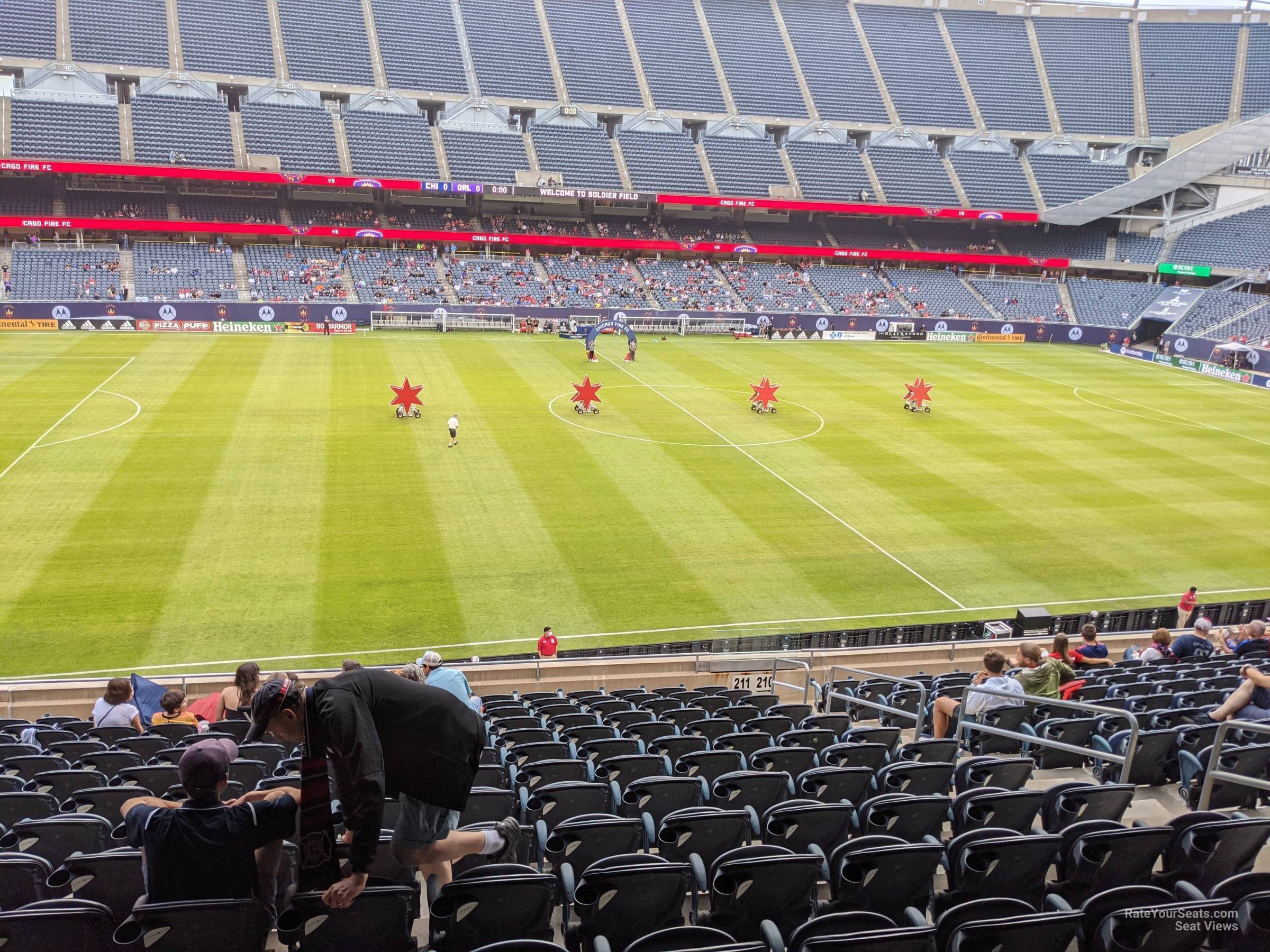section 211, row 15 seat view  for soccer - soldier field