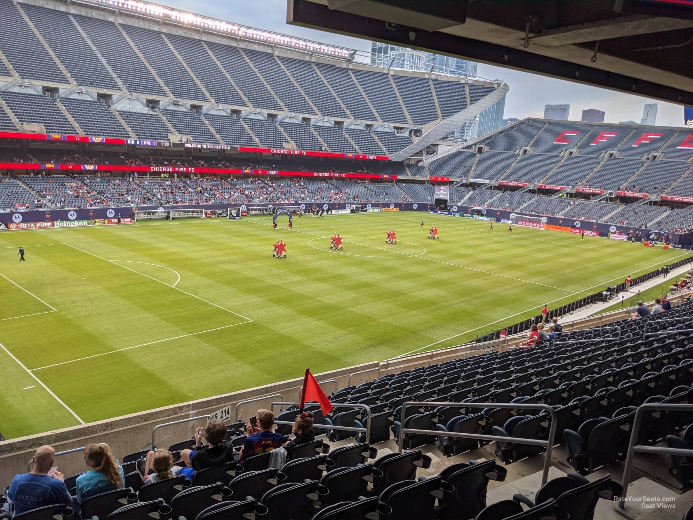 section 215, row 15 seat view  for soccer - soldier field