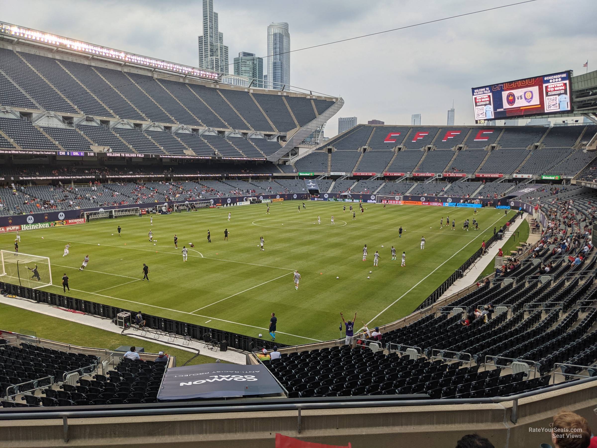 section 218, row 6 seat view  for soccer - soldier field