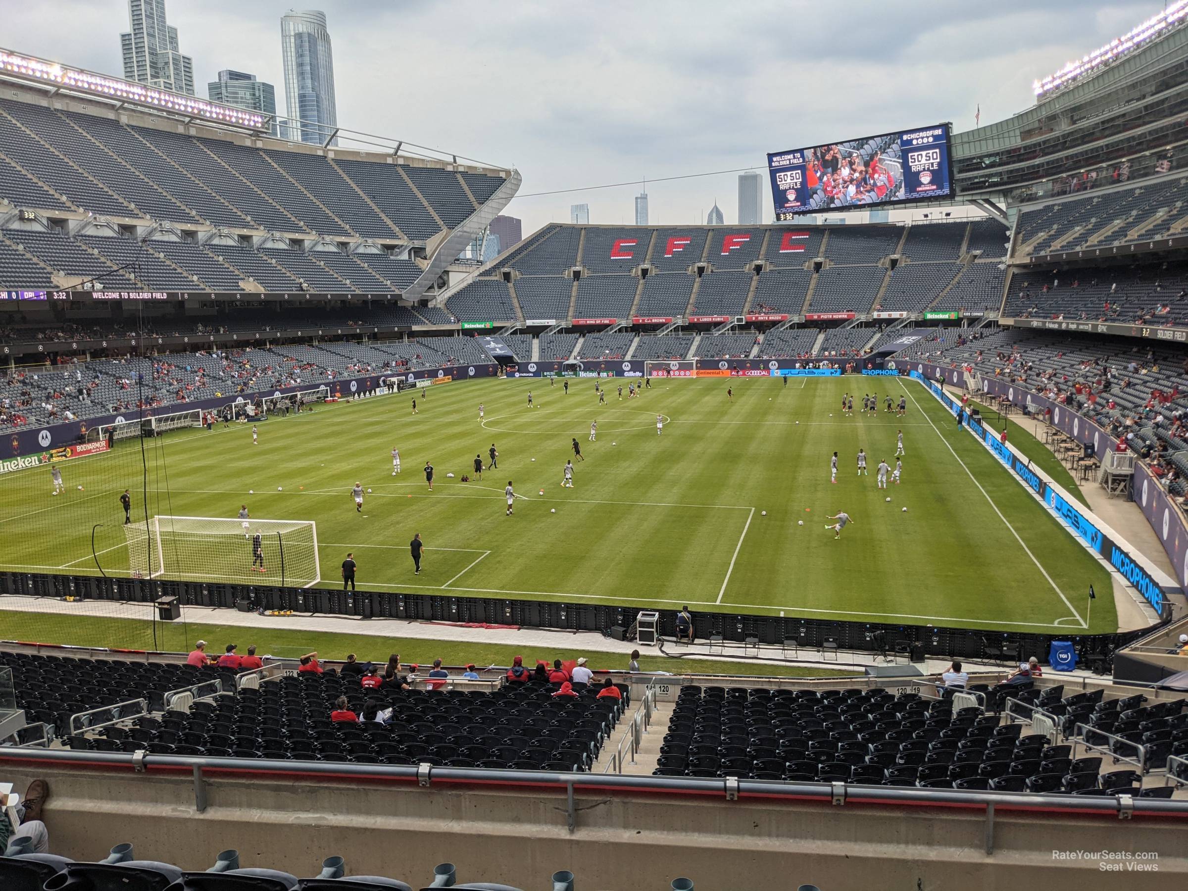 section 220, row 6 seat view  for soccer - soldier field