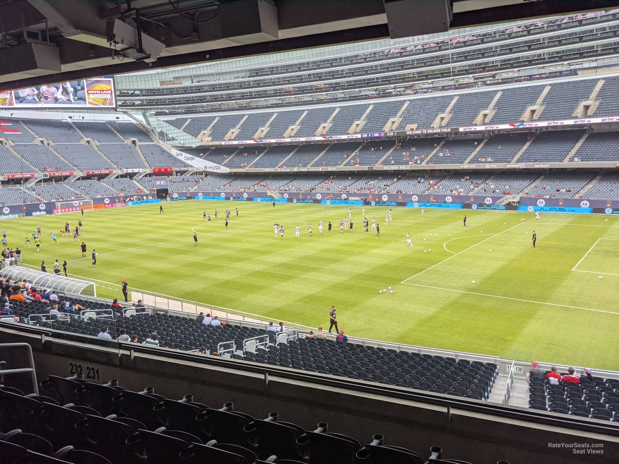 section 231, row 6 seat view  for soccer - soldier field