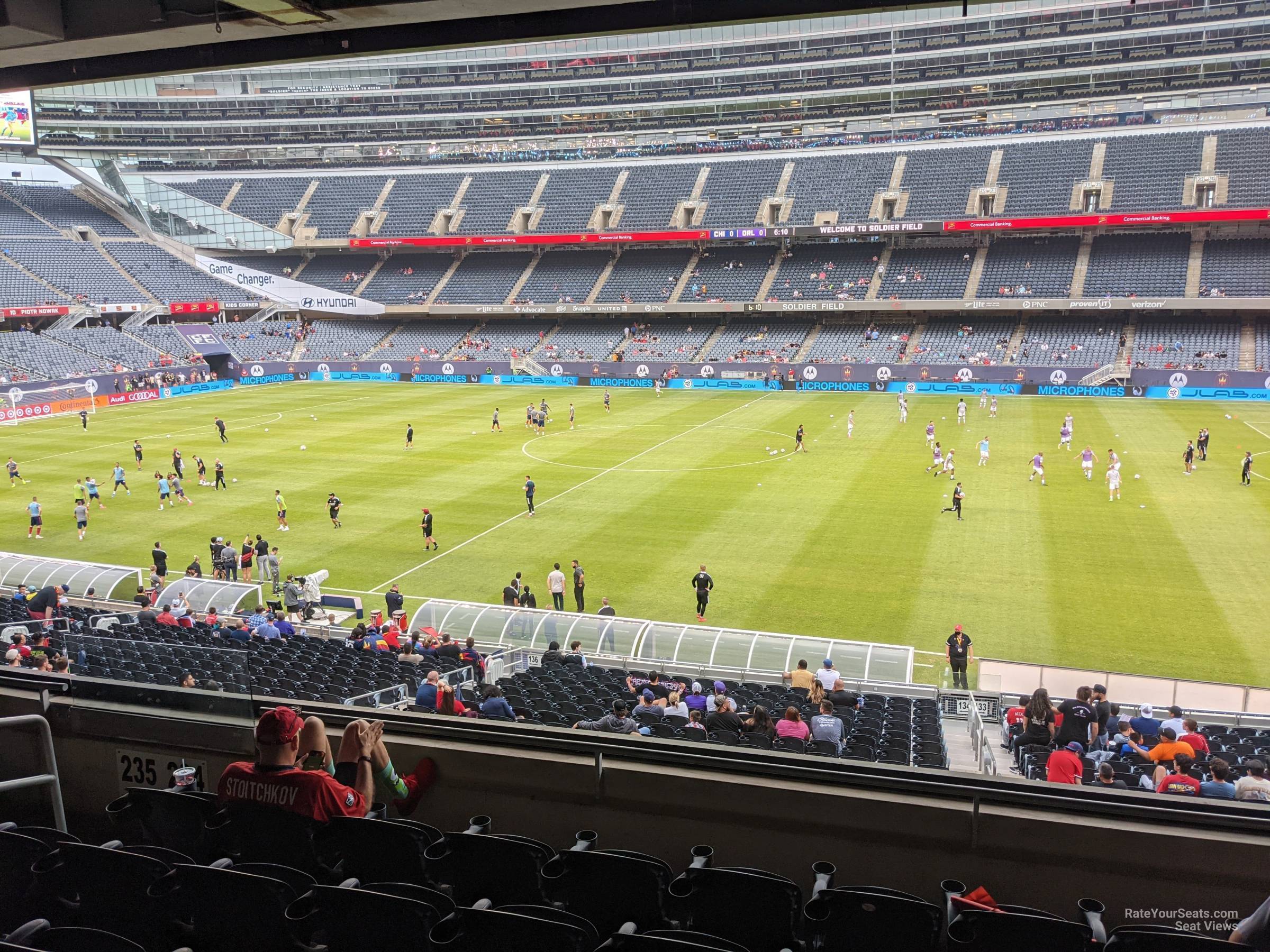 section 234, row 6 seat view  for soccer - soldier field