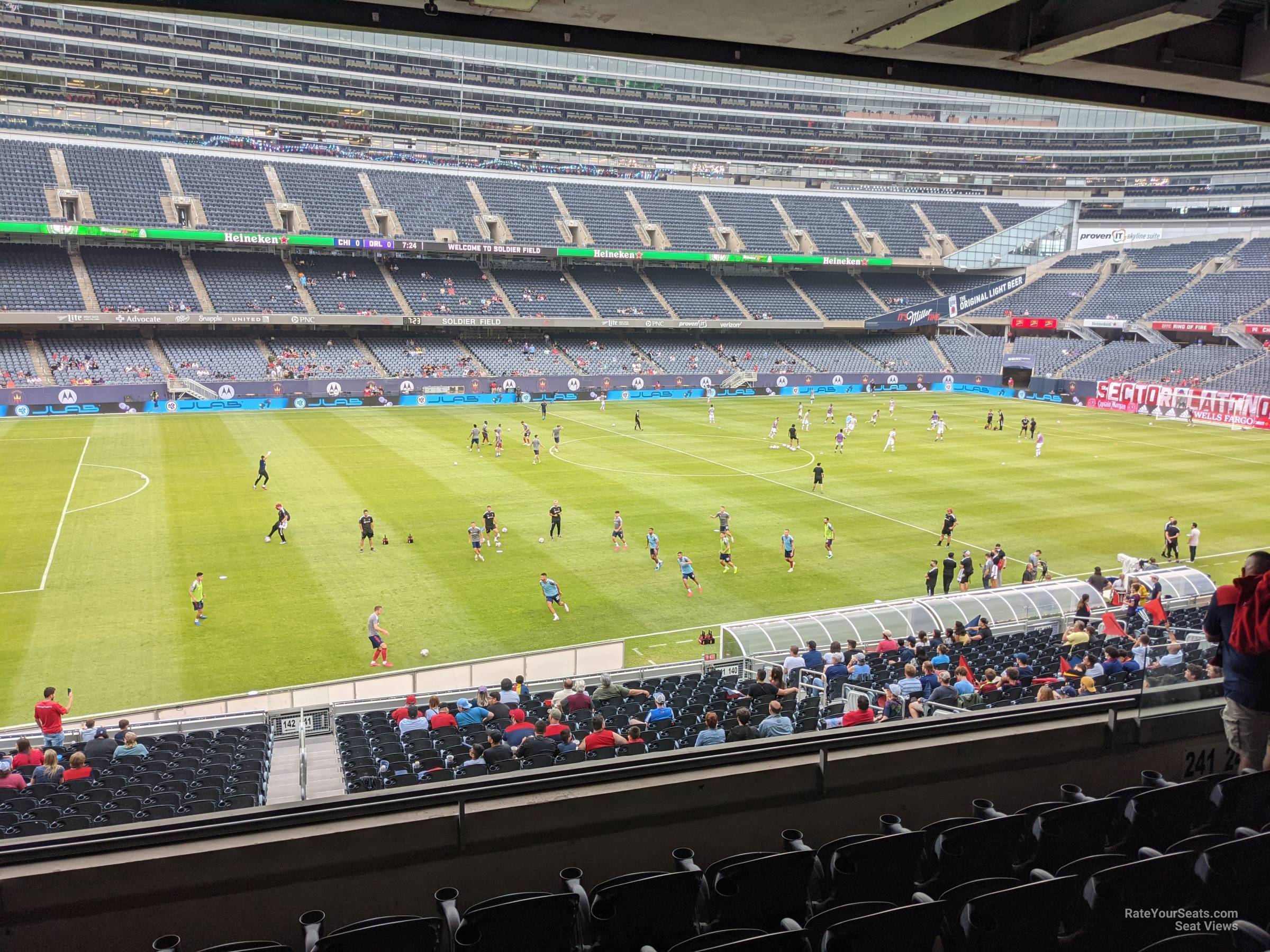 section 241, row 6 seat view  for soccer - soldier field