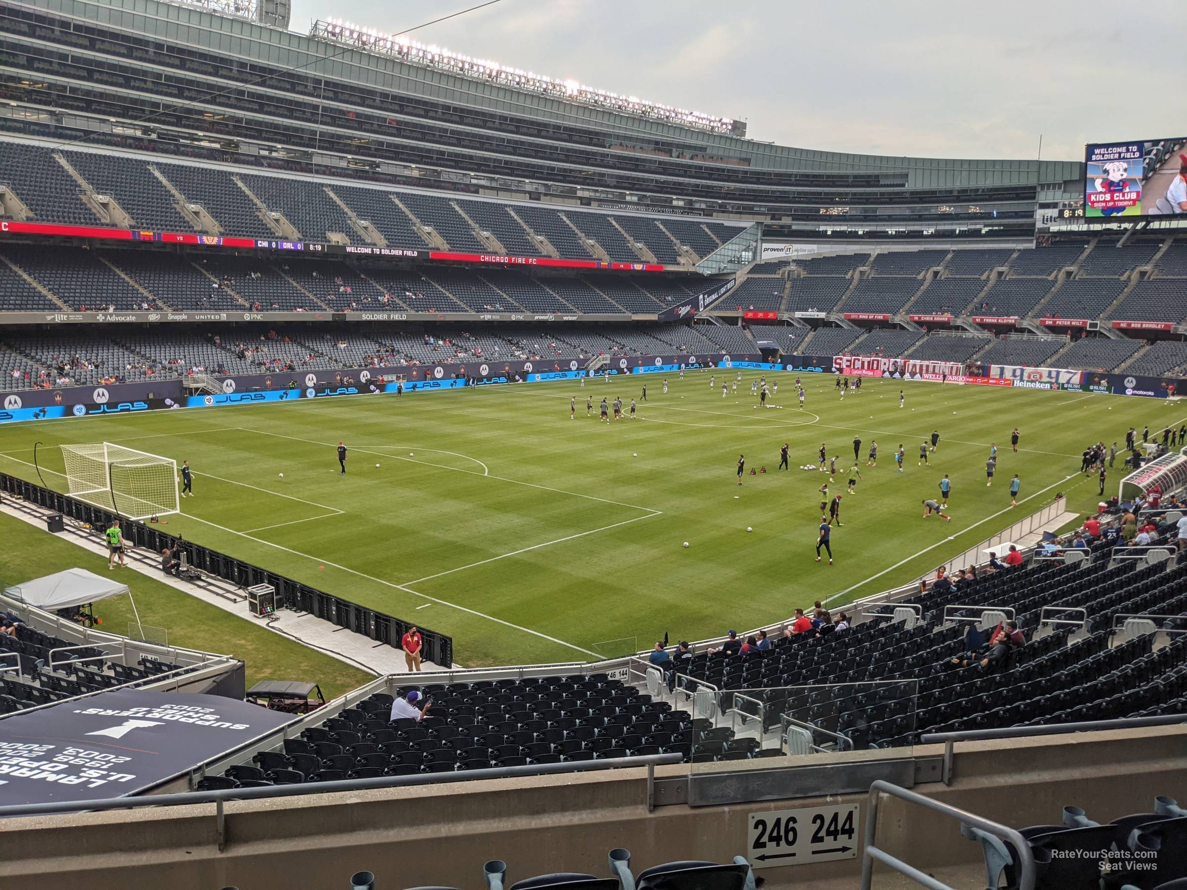section 246, row 6 seat view  for soccer - soldier field