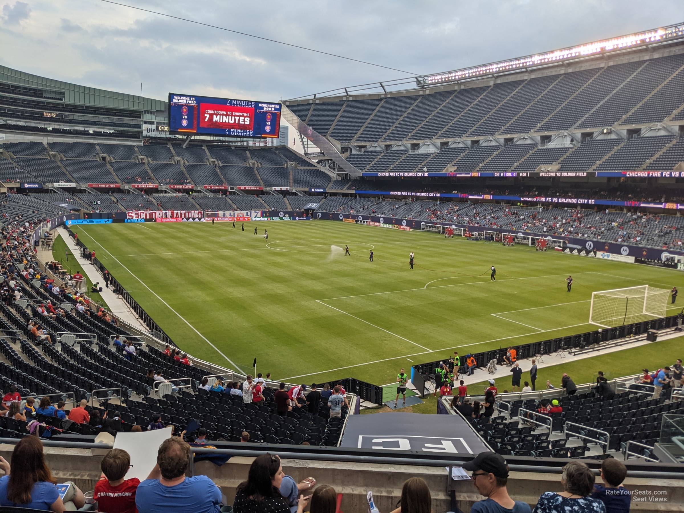 section 256, row 6 seat view  for soccer - soldier field