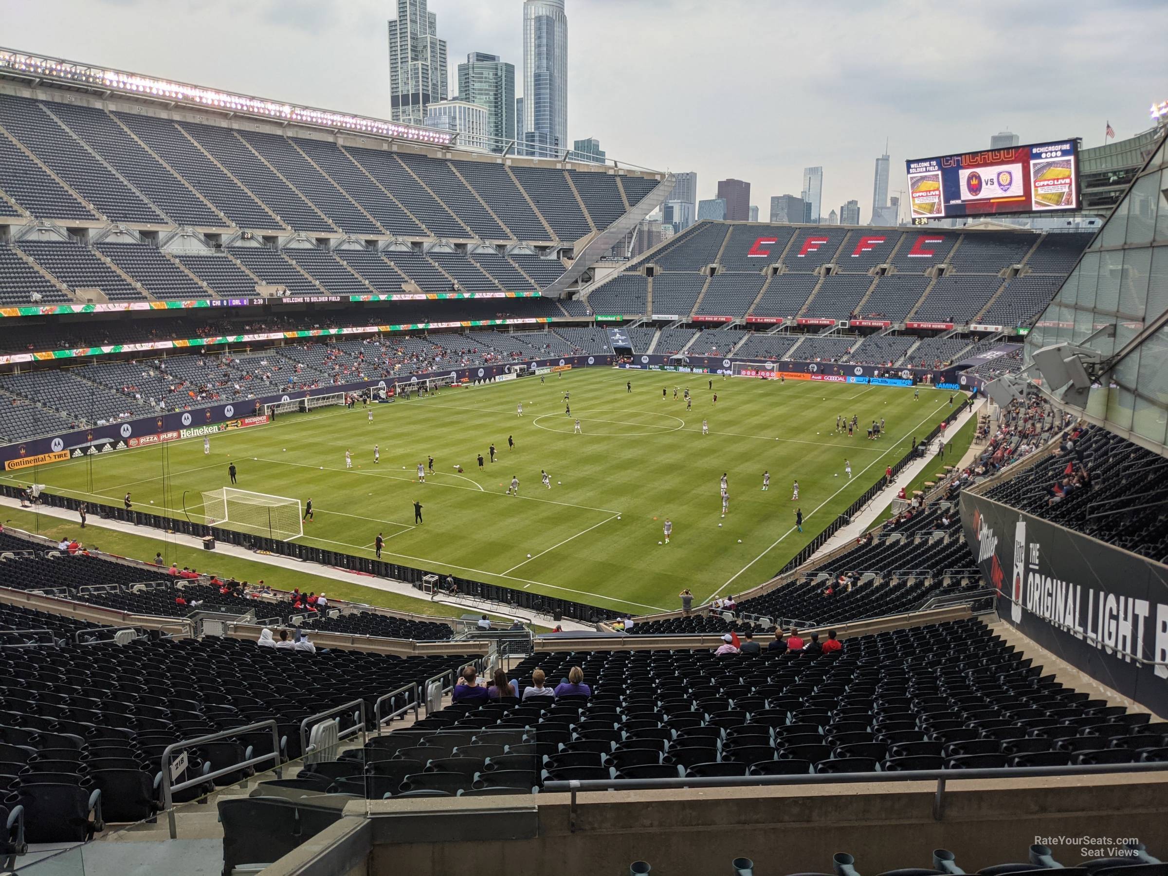 section 318, row 6 seat view  for soccer - soldier field