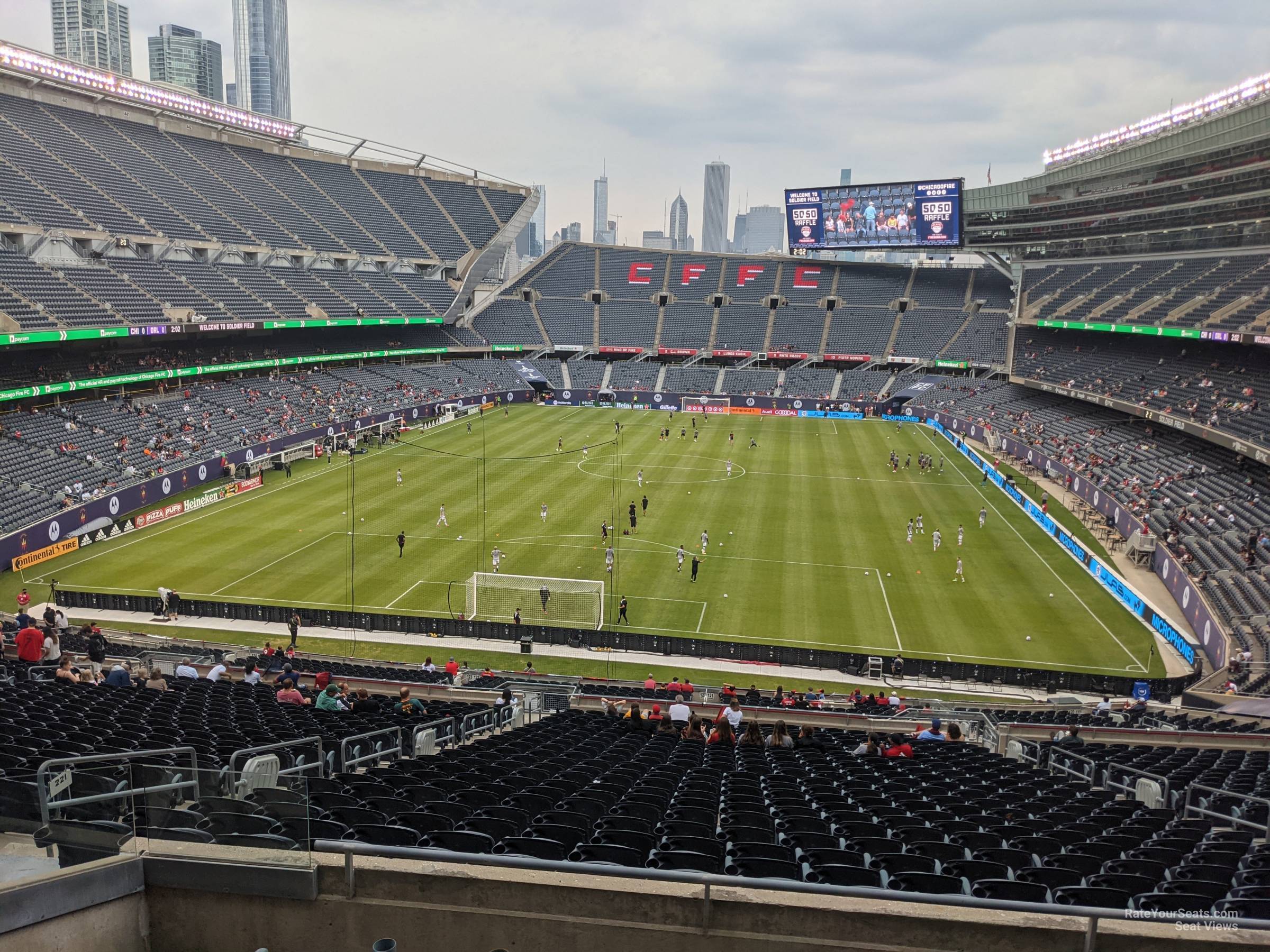 section 321, row 6 seat view  for soccer - soldier field