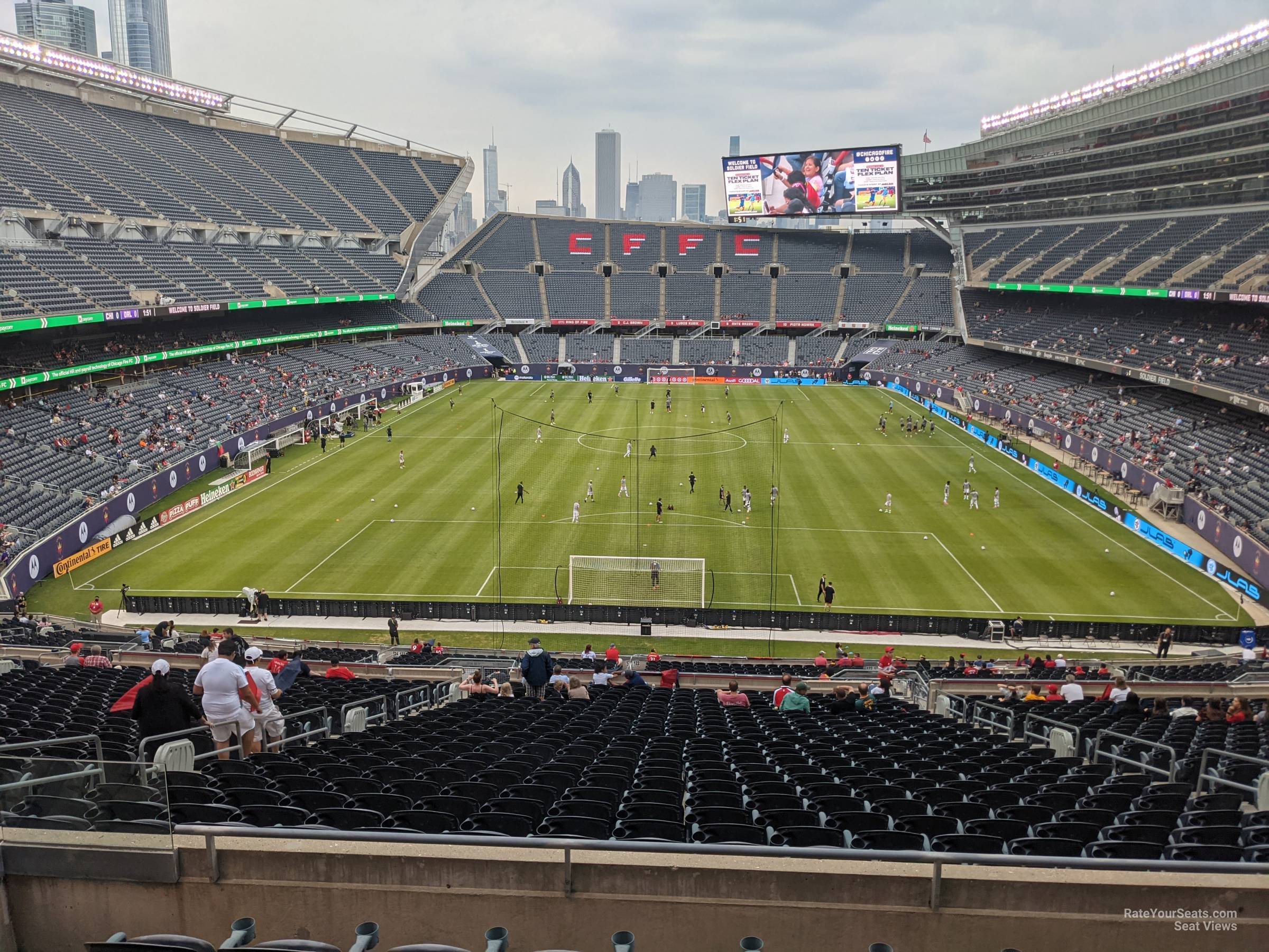 section 322, row 6 seat view  for soccer - soldier field