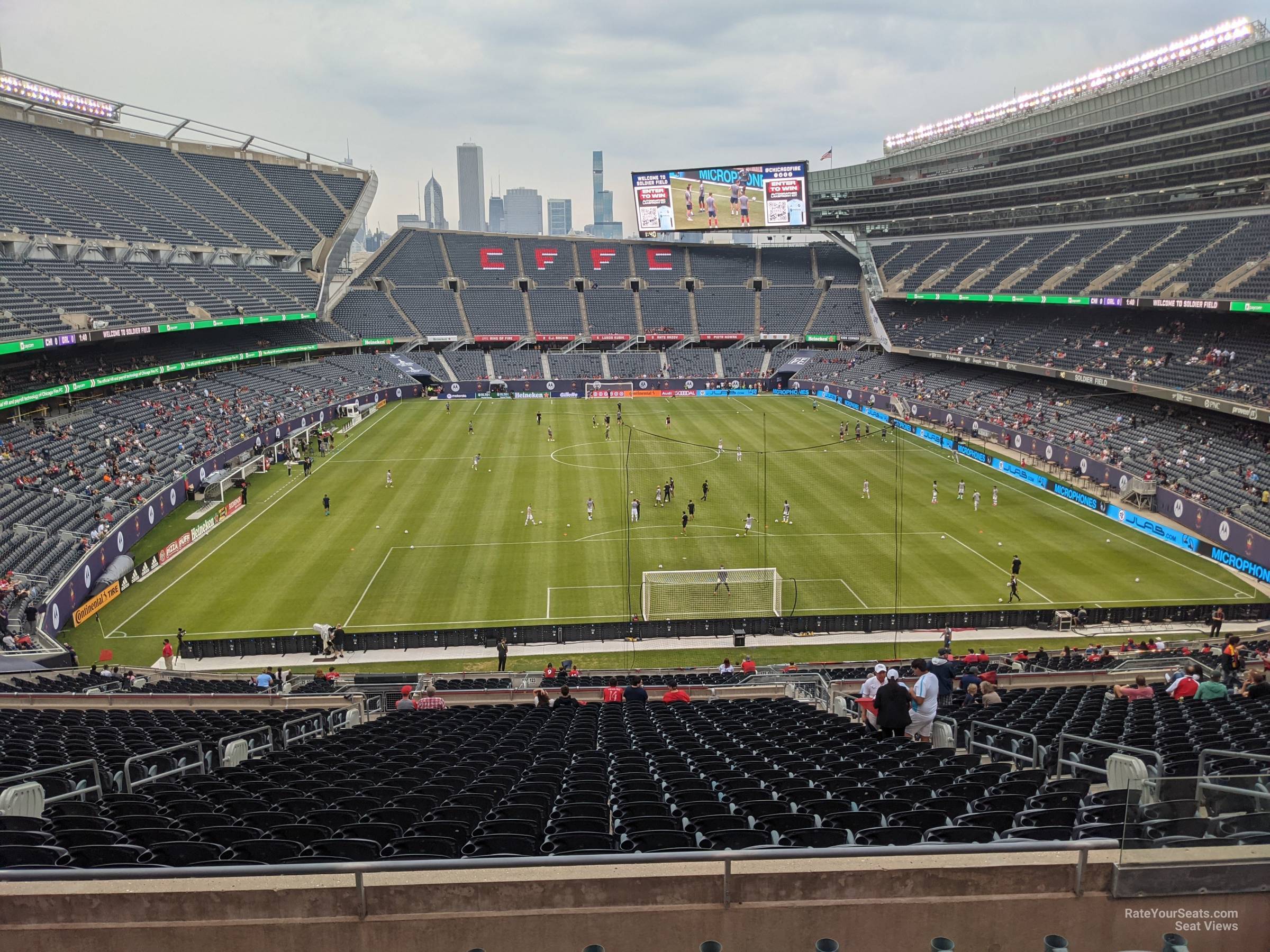 section 323, row 6 seat view  for soccer - soldier field