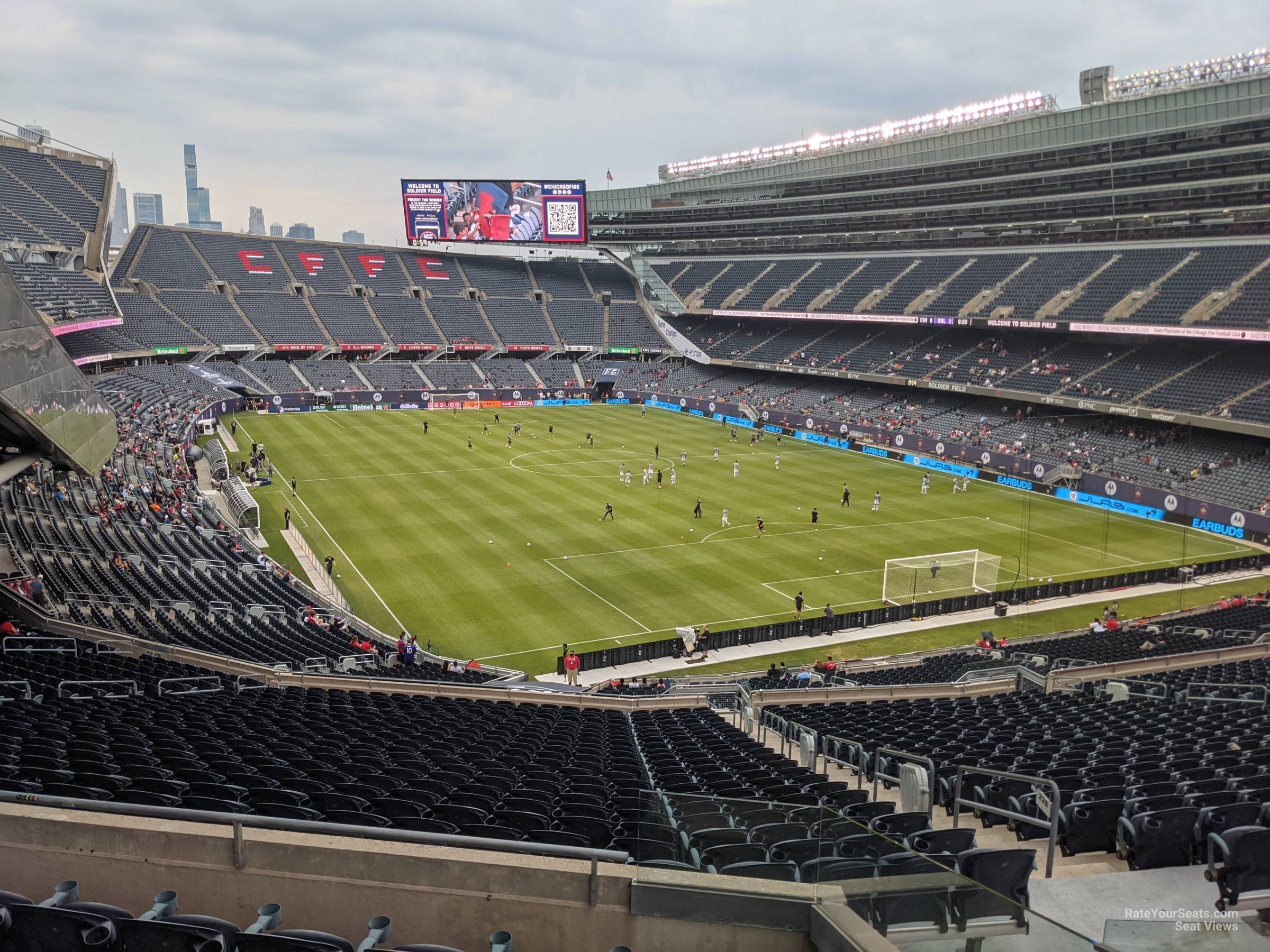 section 326, row 6 seat view  for soccer - soldier field
