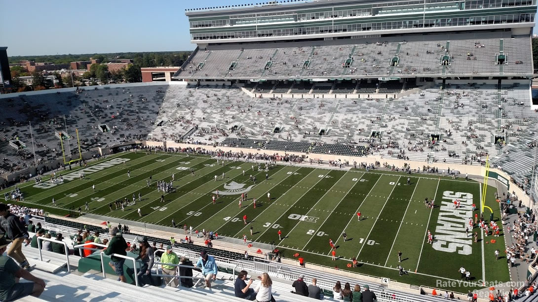 section 105, row 28 seat view  - spartan stadium