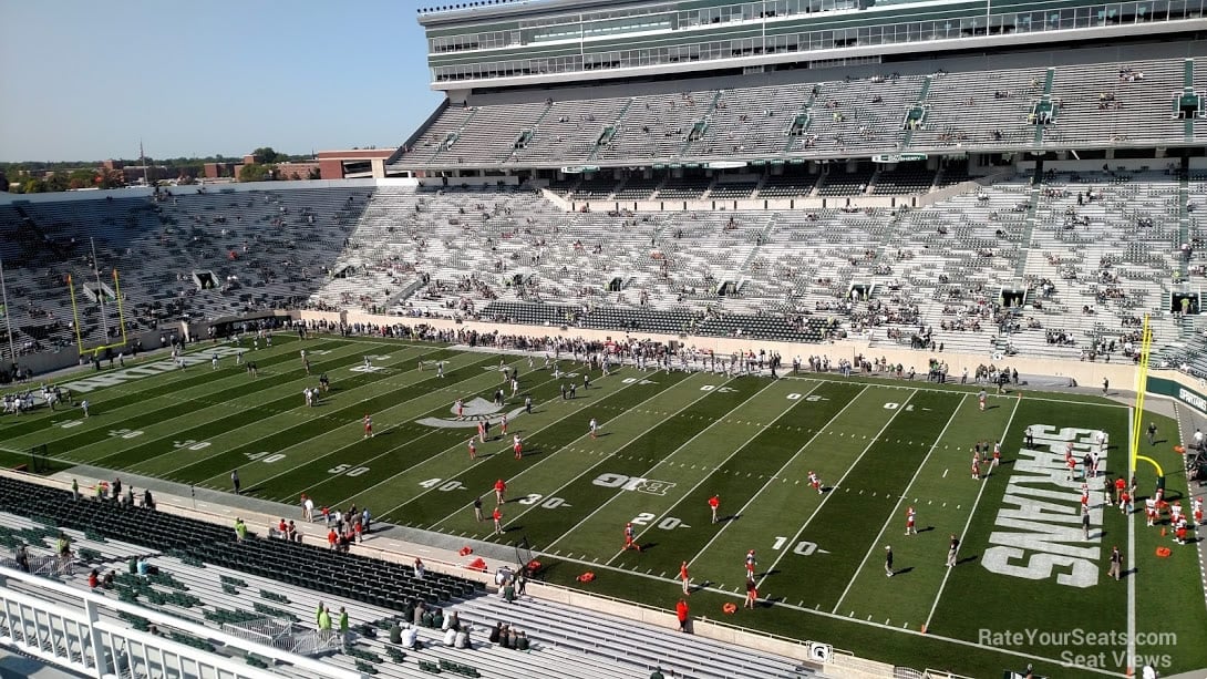 section 105, row 4 seat view  - spartan stadium