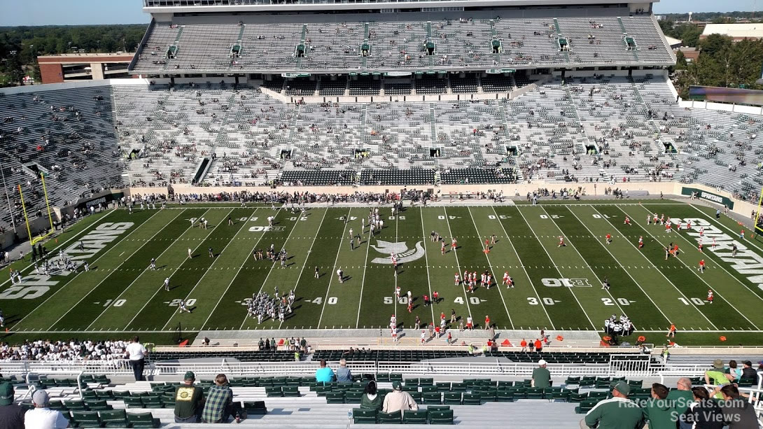 section 108, row 28 seat view  - spartan stadium