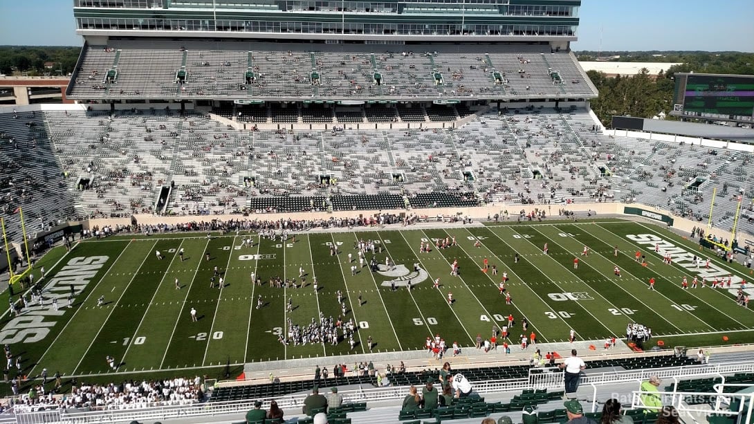 spartan stadium section 109 rateyourseats com spartan stadium seating chart