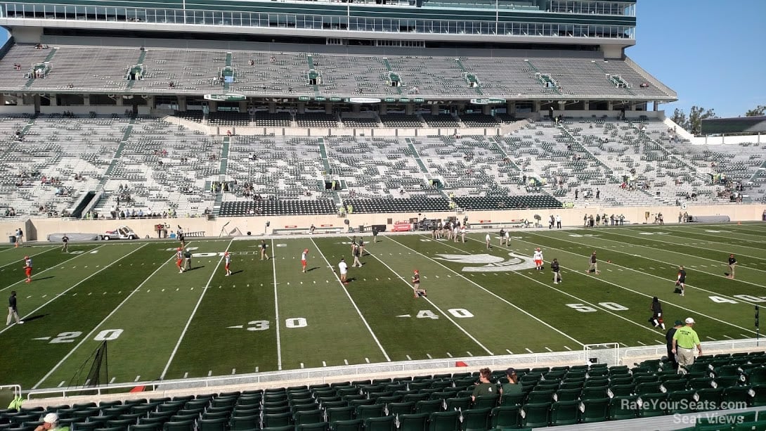 section 11, row 20 seat view  - spartan stadium