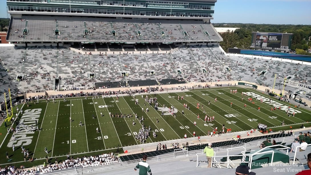 section 110, row 28 seat view  - spartan stadium