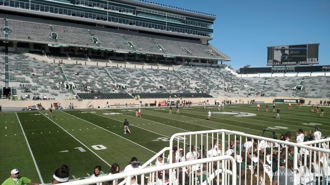 section 12, row 20 seat view  - spartan stadium