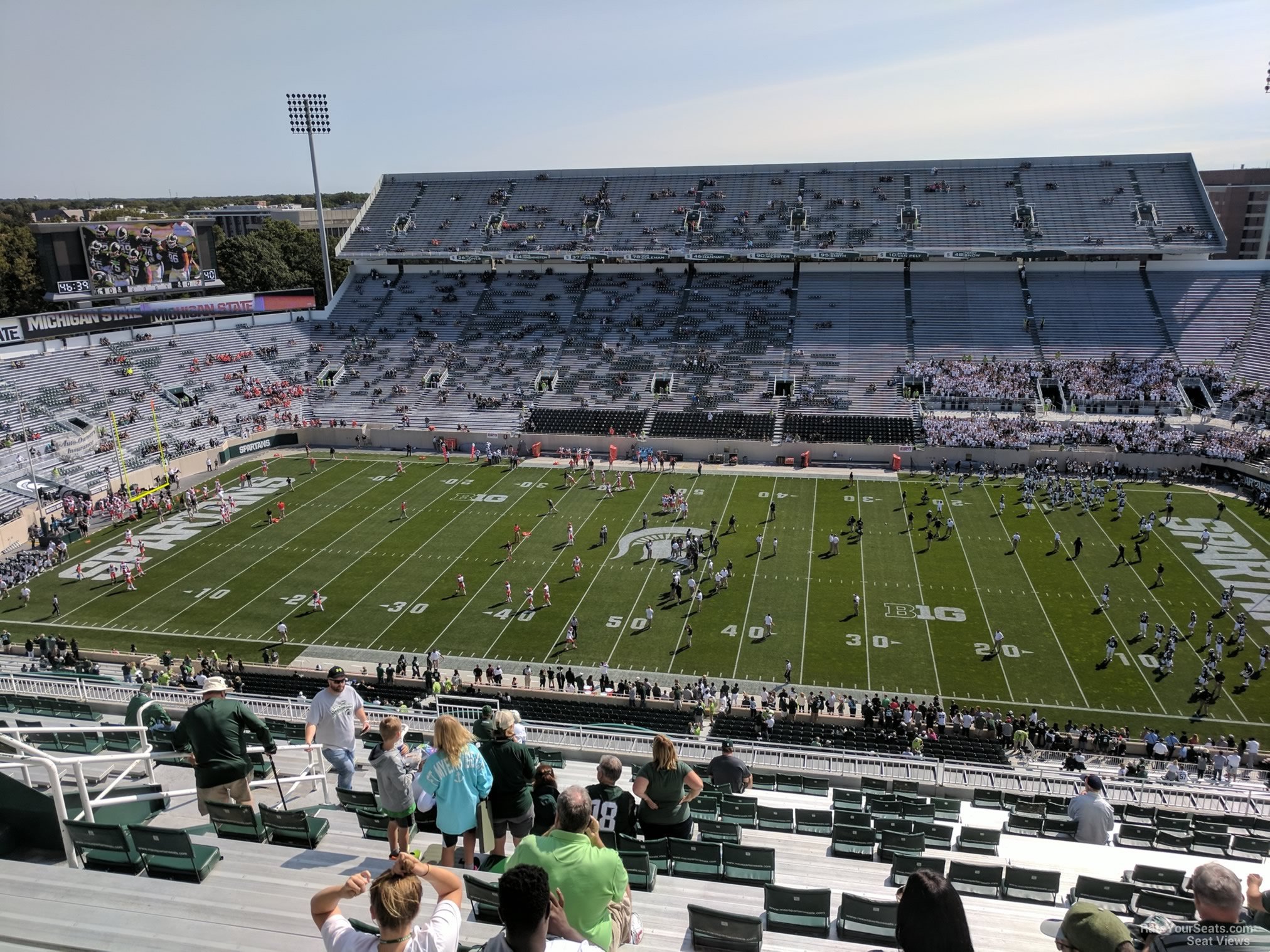 section 122, row 28 seat view  - spartan stadium