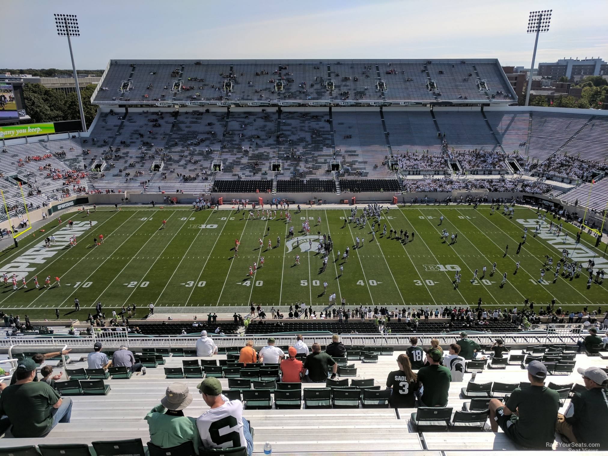 section 123, row 28 seat view  - spartan stadium