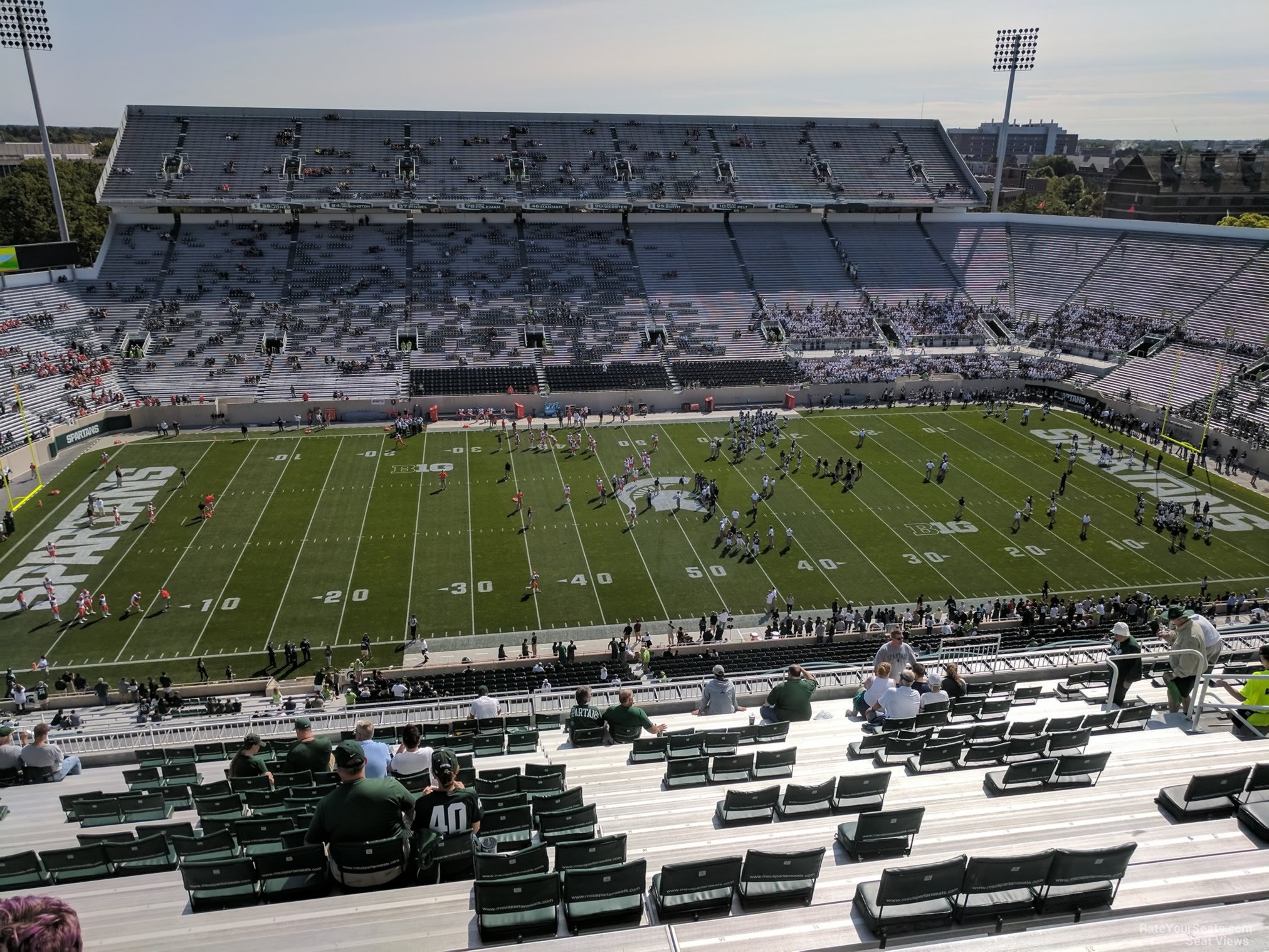 section 124, row 28 seat view  - spartan stadium