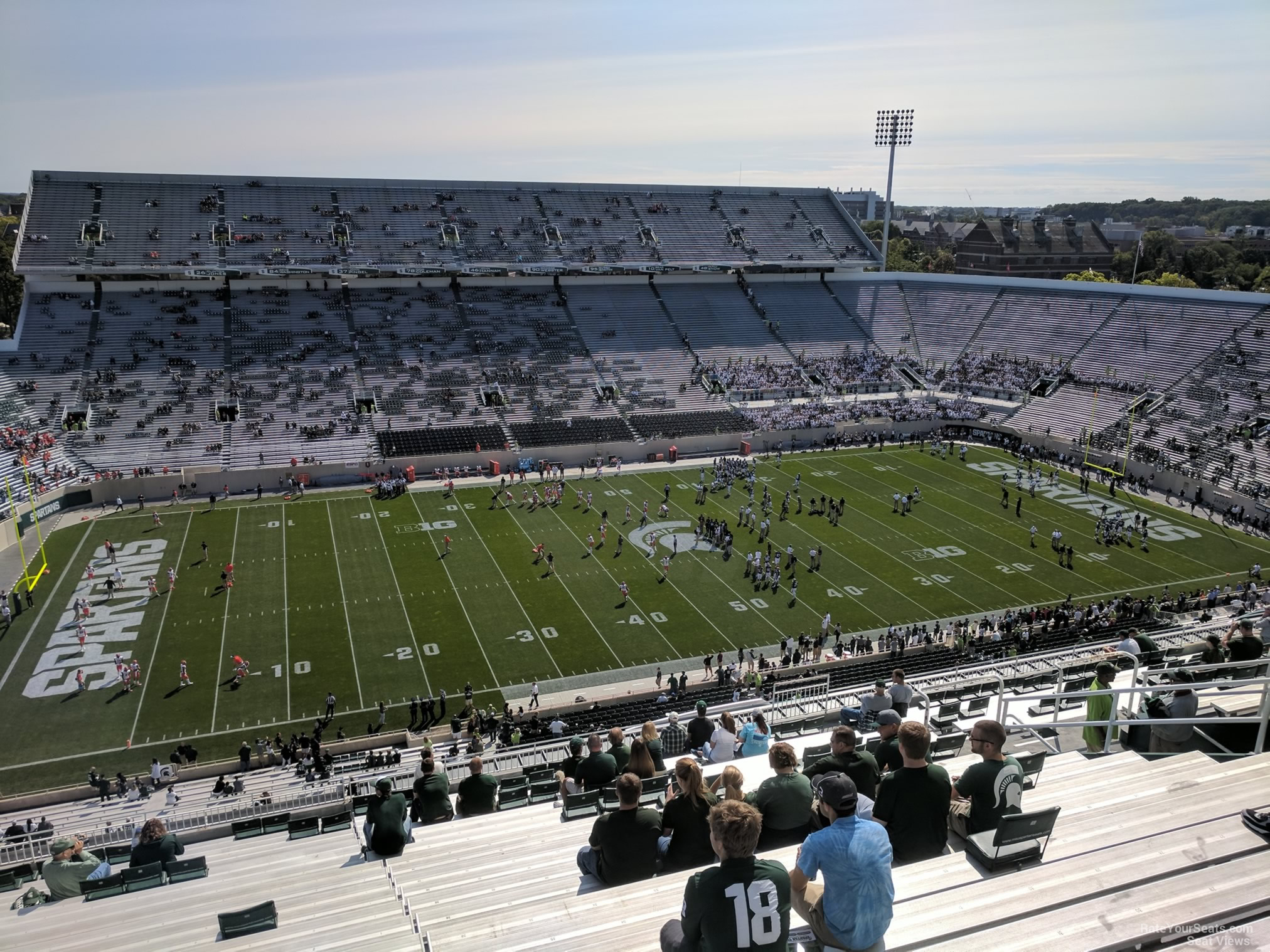 section 125, row 28 seat view  - spartan stadium