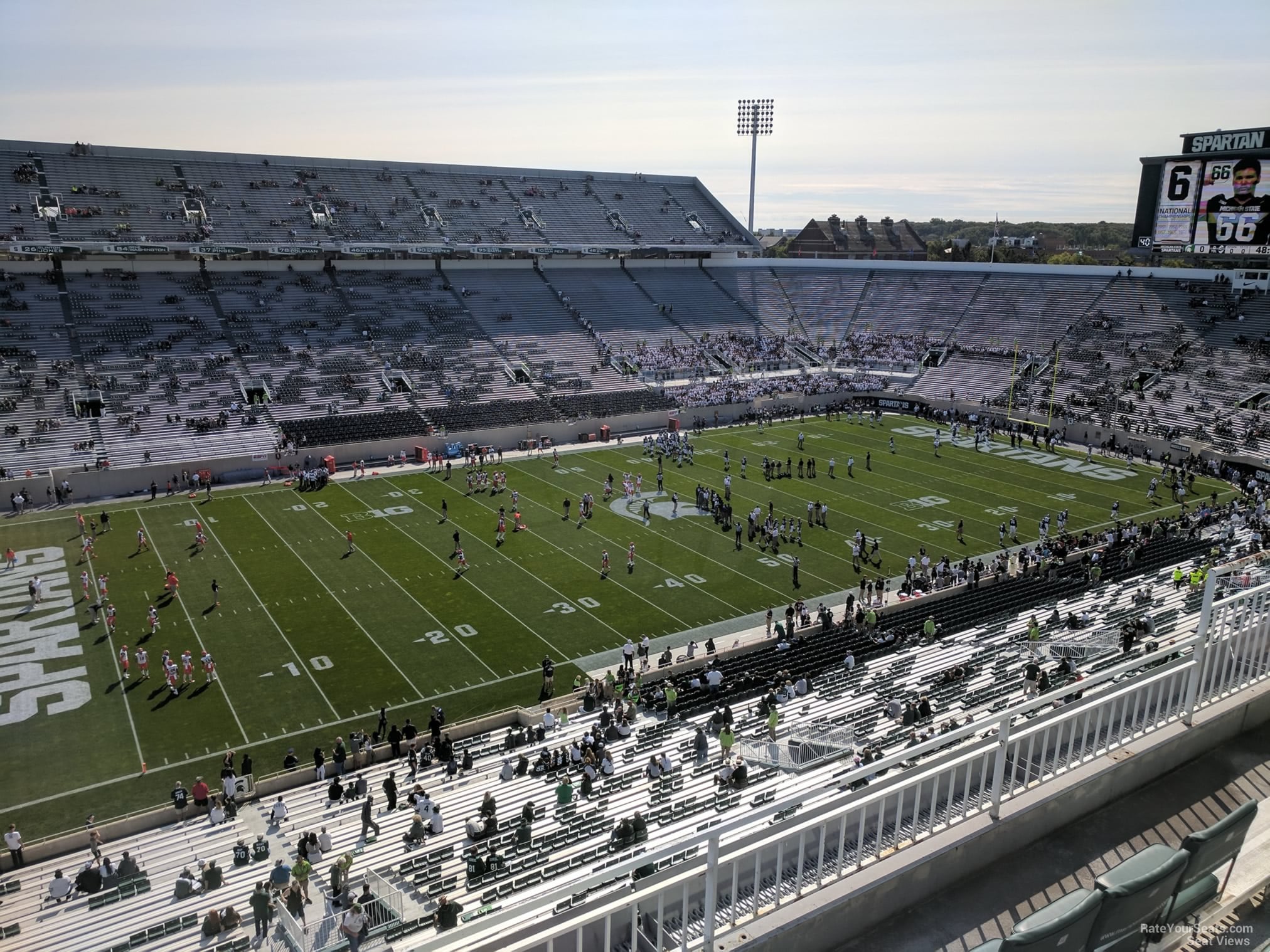 section 126, row 4 seat view  - spartan stadium