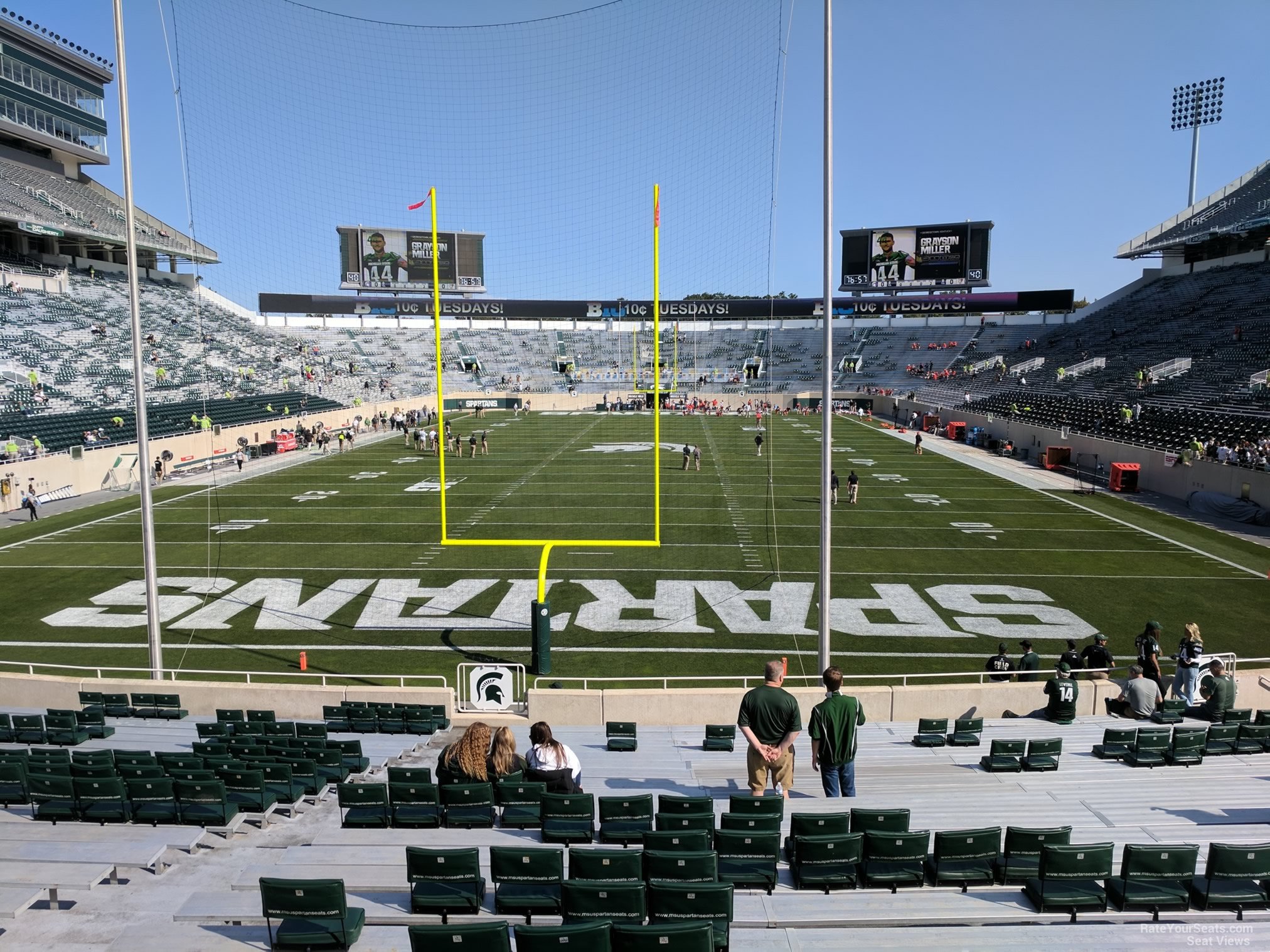 section 16, row 25 seat view  - spartan stadium