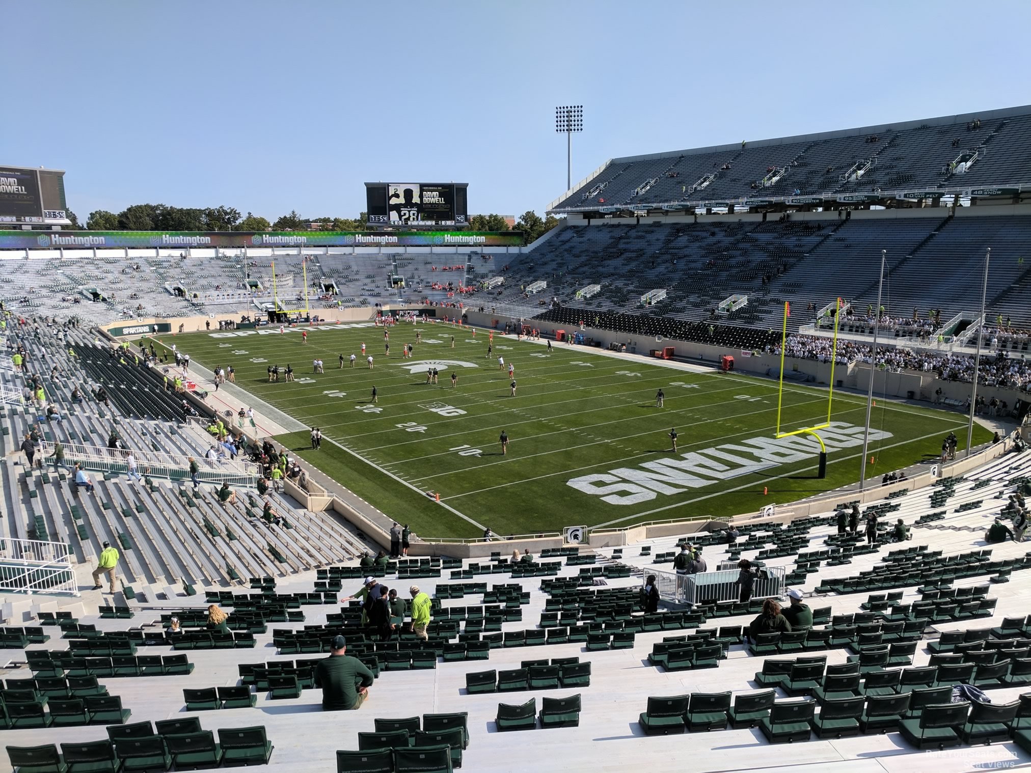 section 18, row 55 seat view  - spartan stadium