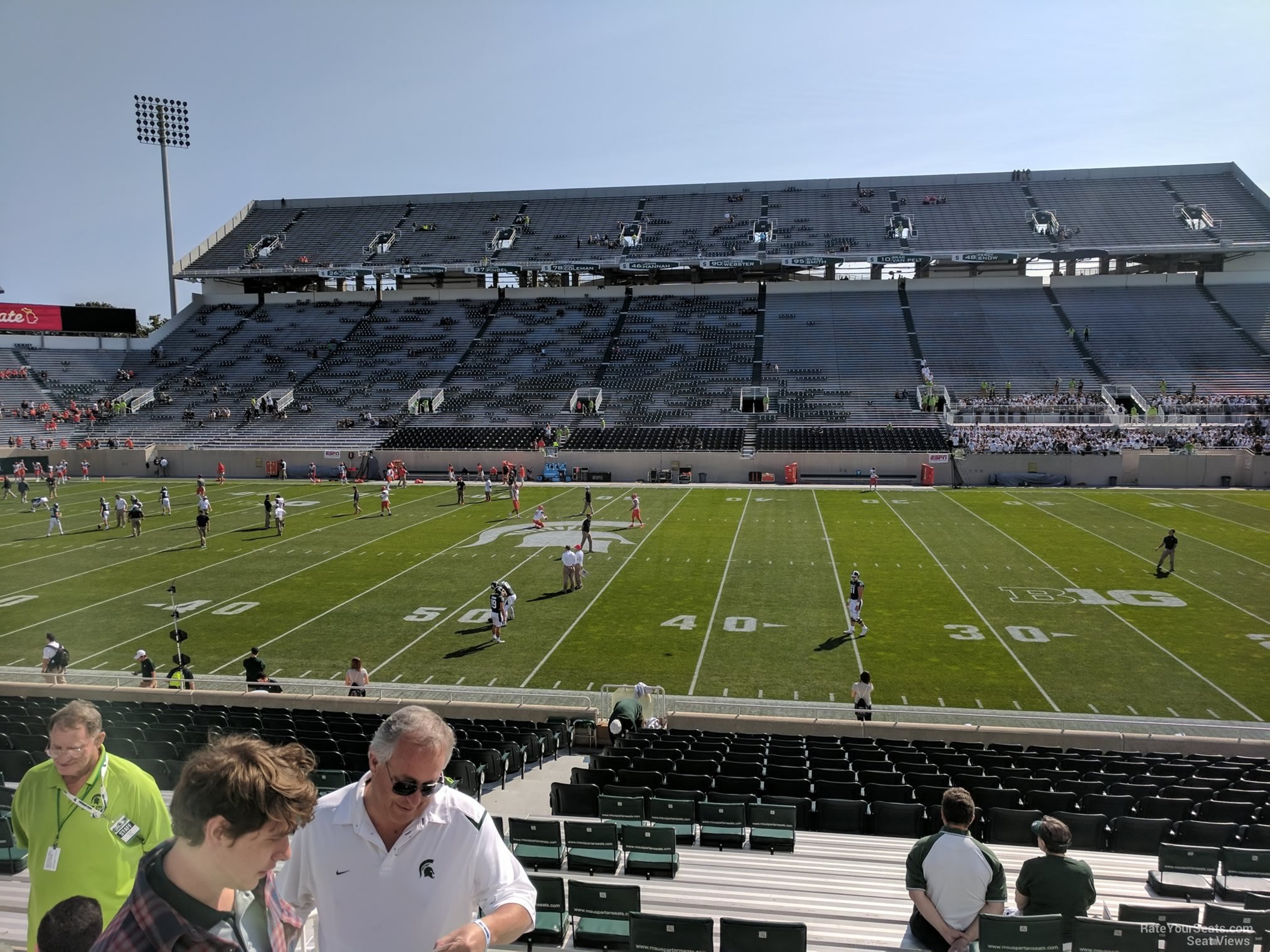 section 23, row 25 seat view  - spartan stadium