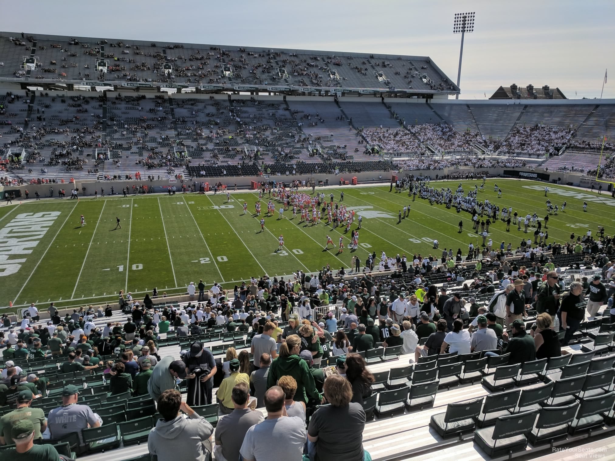 section 25, row 55 seat view  - spartan stadium