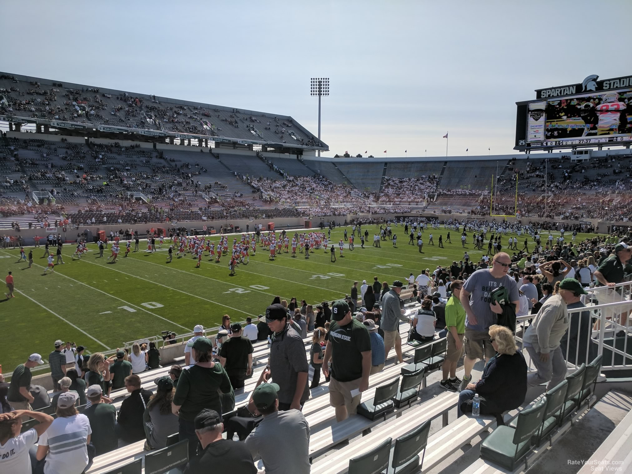 section 26, row 25 seat view  - spartan stadium