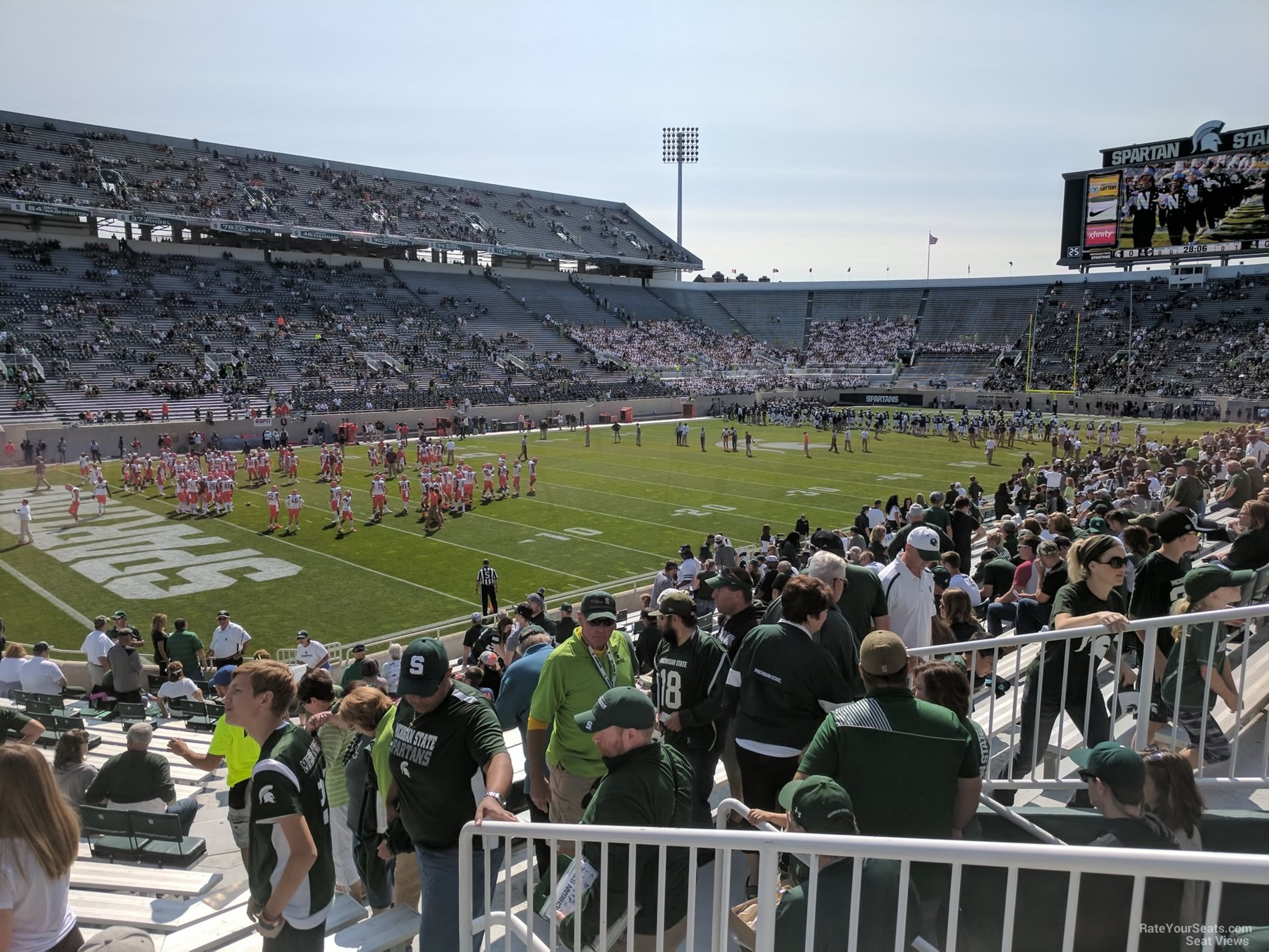 section 27, row 25 seat view  - spartan stadium