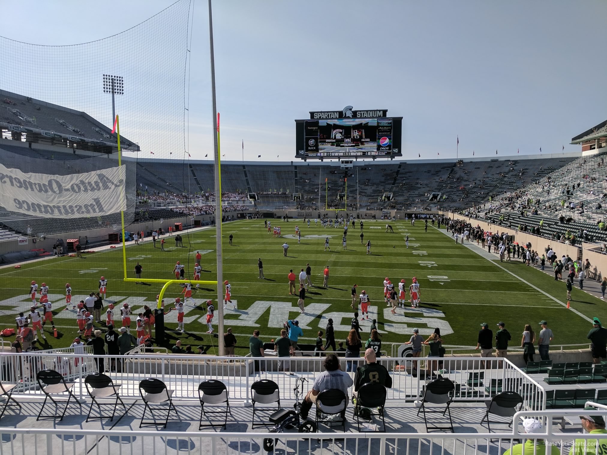 section 30, row 25 seat view  - spartan stadium