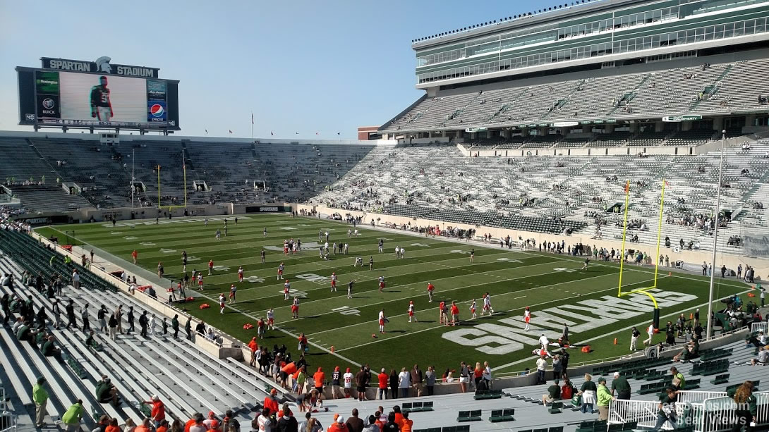 section 4, row 55 seat view  - spartan stadium