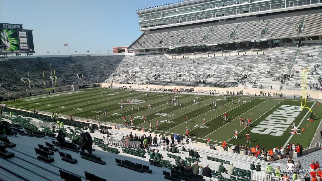 section 5, row 55 seat view  - spartan stadium