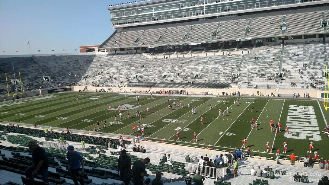 spartan stadium section 6 rateyourseats com michigan spartan stadium seating chart
